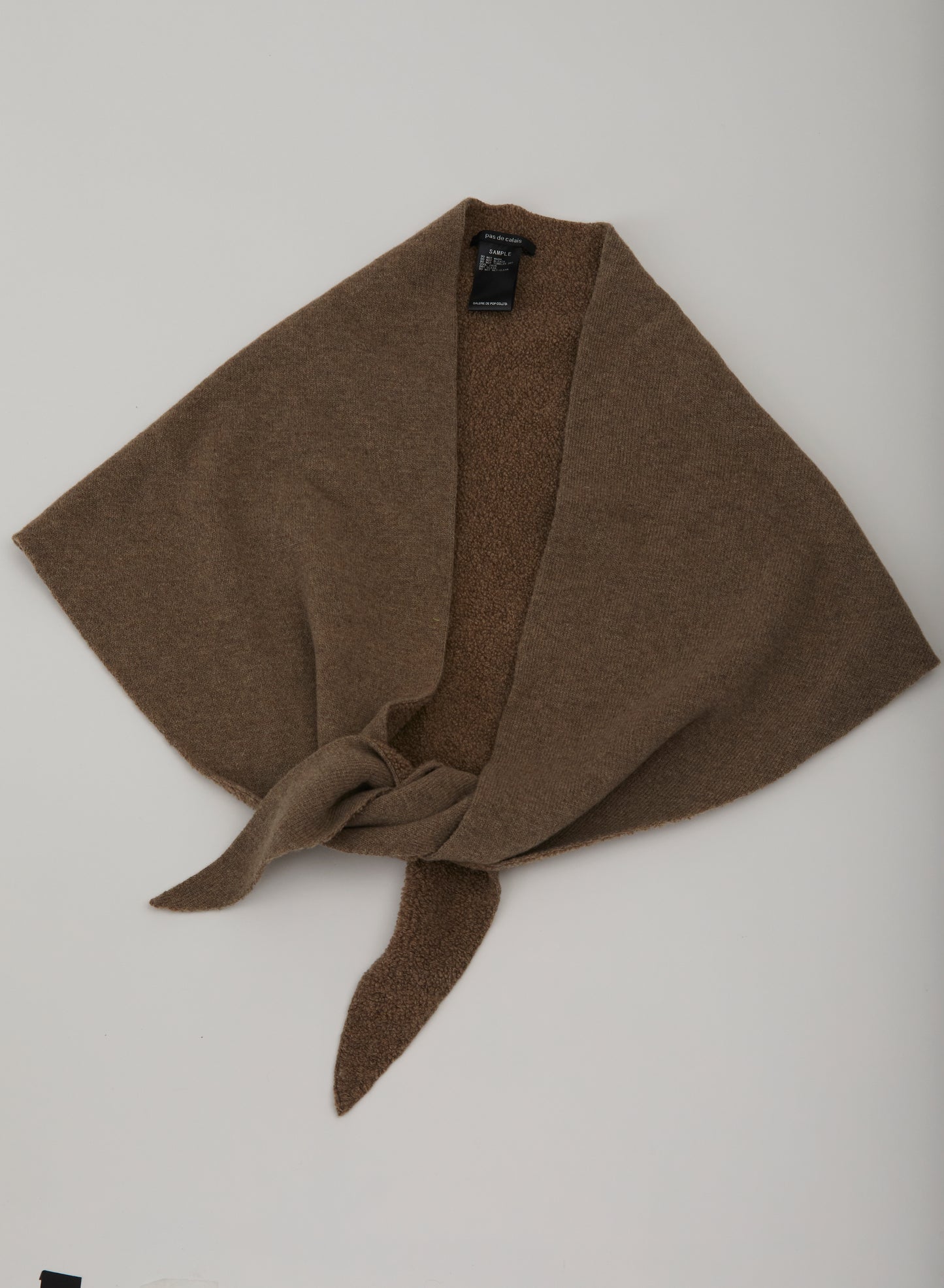 Pas De Calais 0655 Triangular Scarf Brown