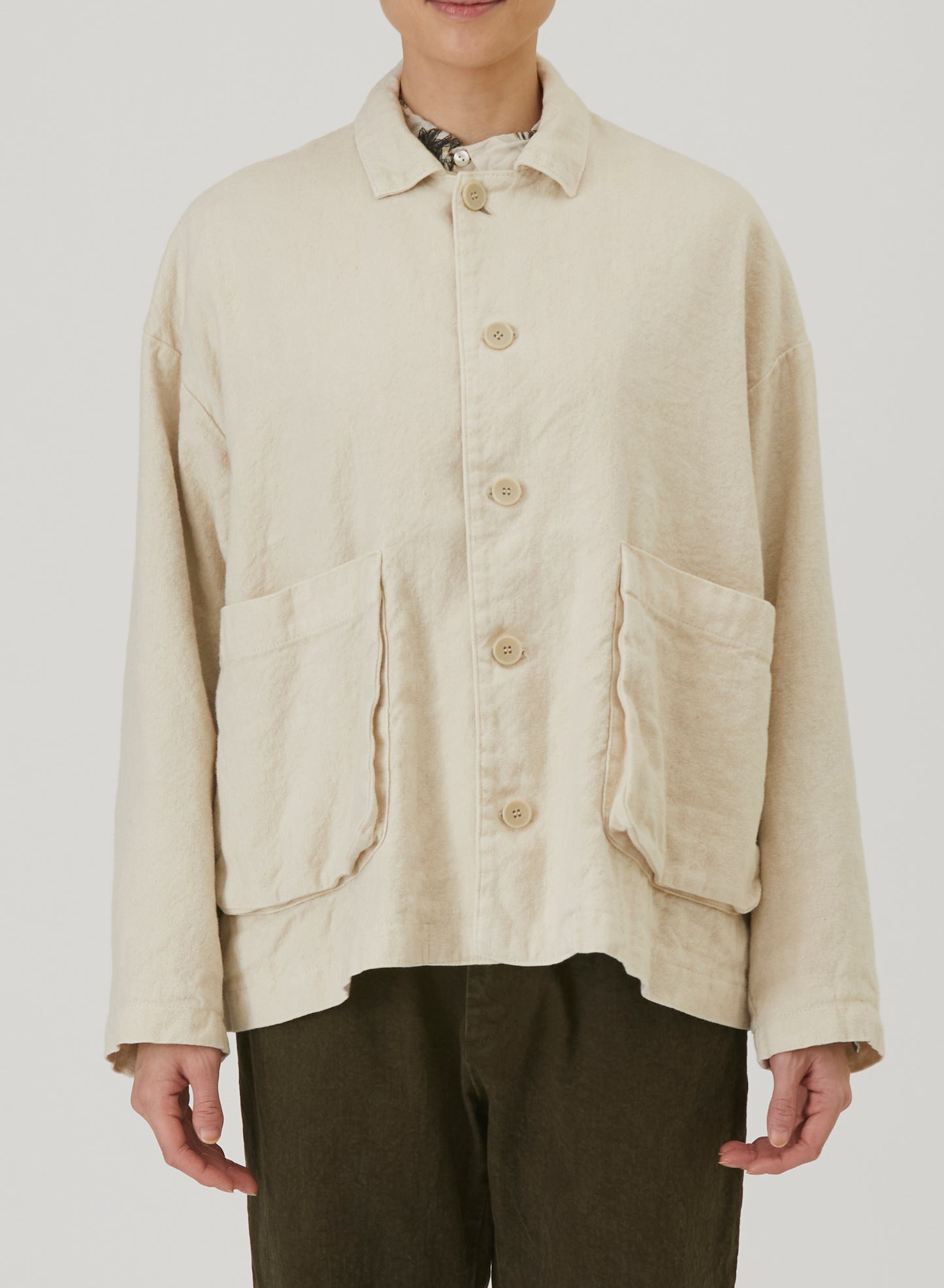 Pas De Calais 3475 Twill Jacket Natural