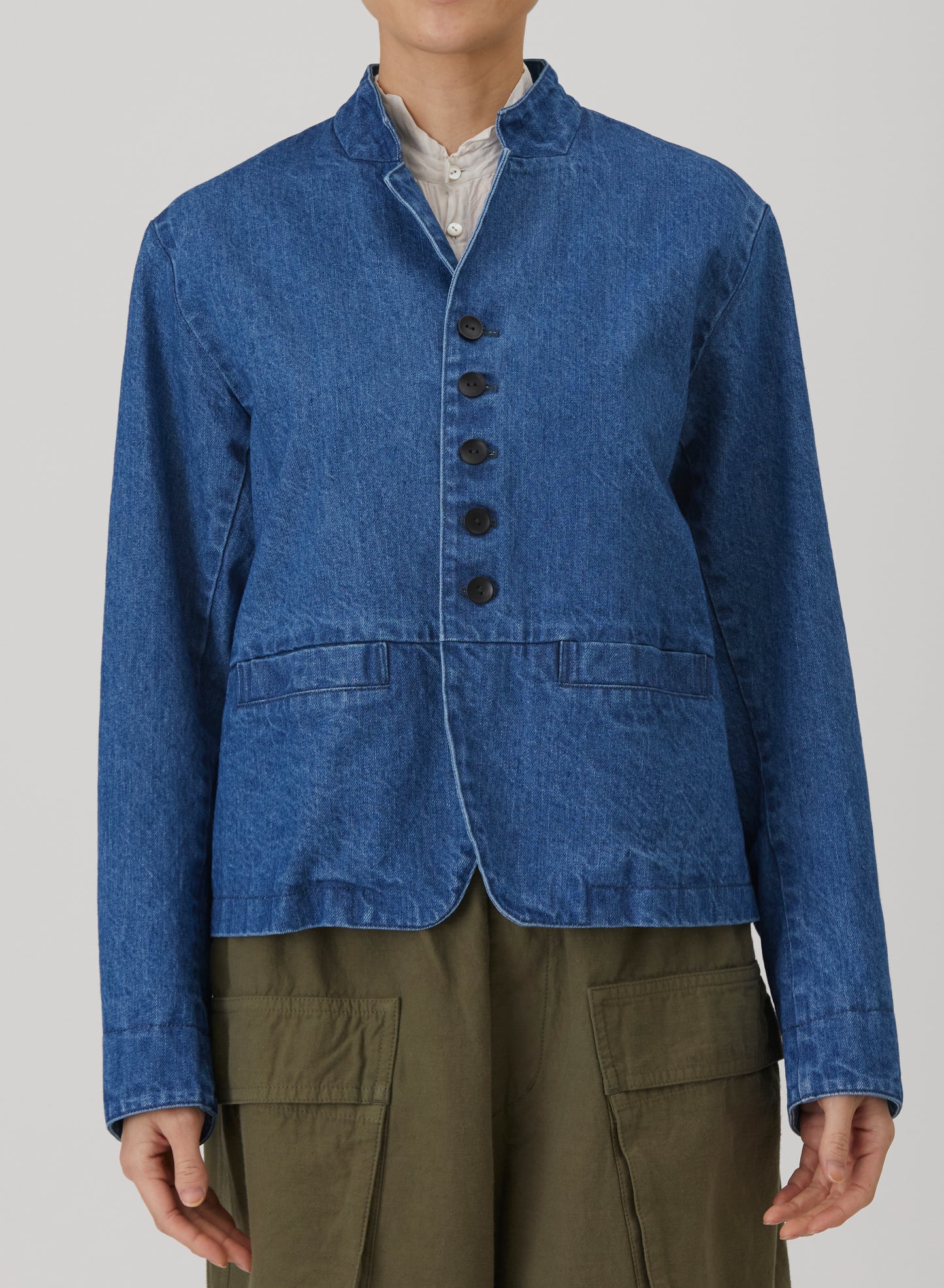 Pas de Calais 3477 Denim Jacket Blue
