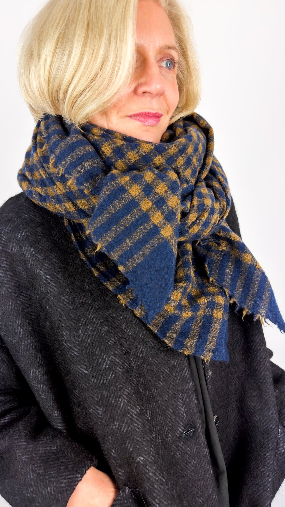 Abpuntob 2118 Scarf Olive/Blue