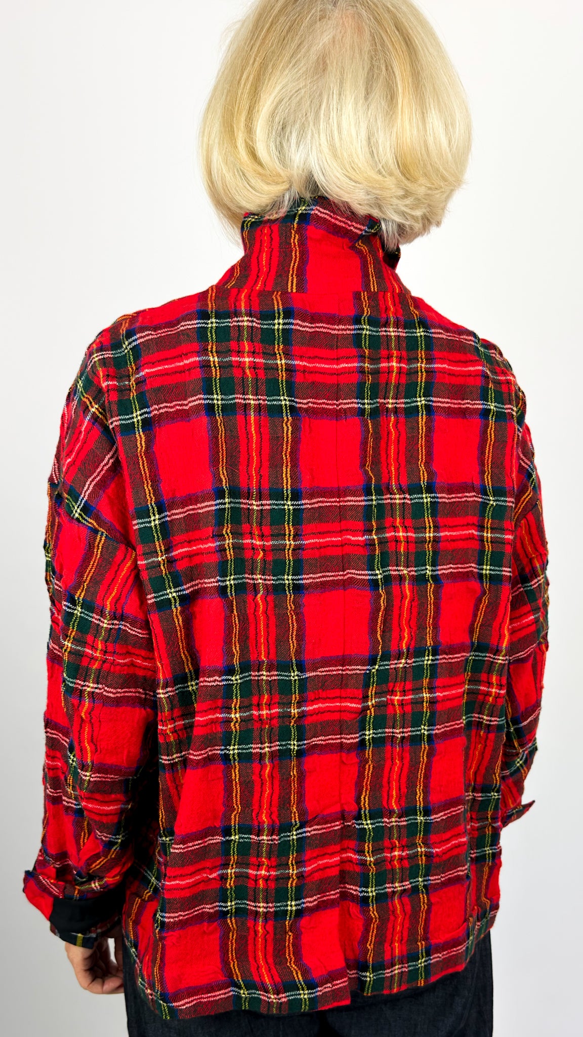Ichi 323 Tartan Jacket Red