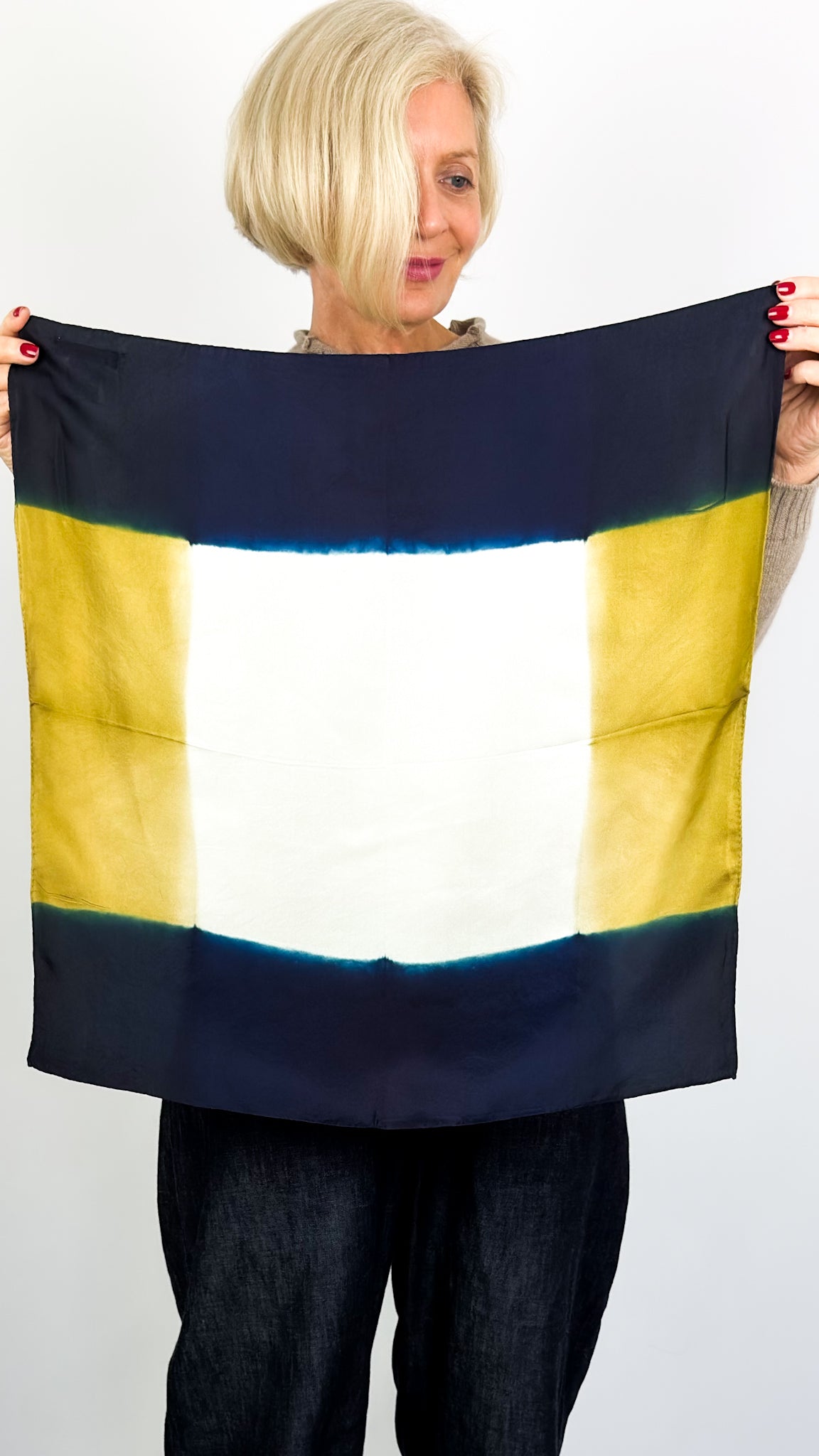 Denovombre Intrigue Scarf Blue/Bronze
