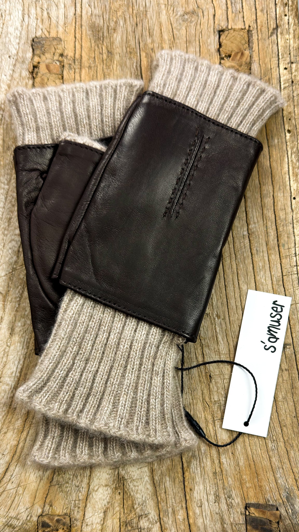 SA Leira Gloves Dk Brown