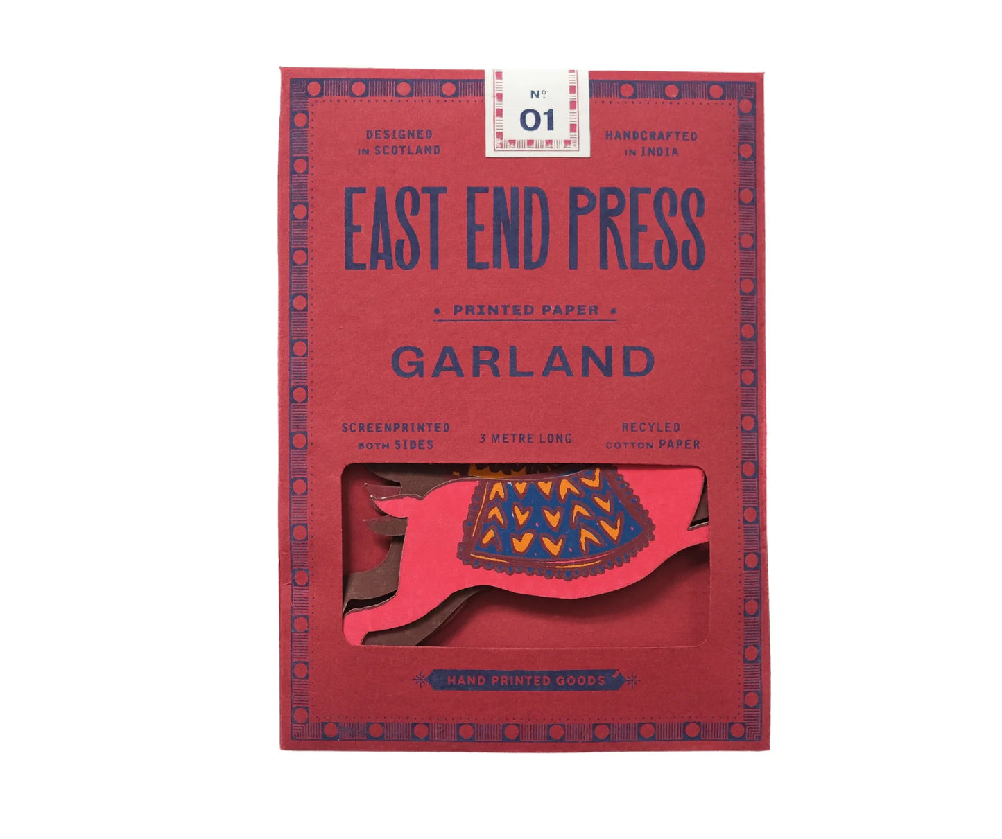 East End Press Garland: Reindeers