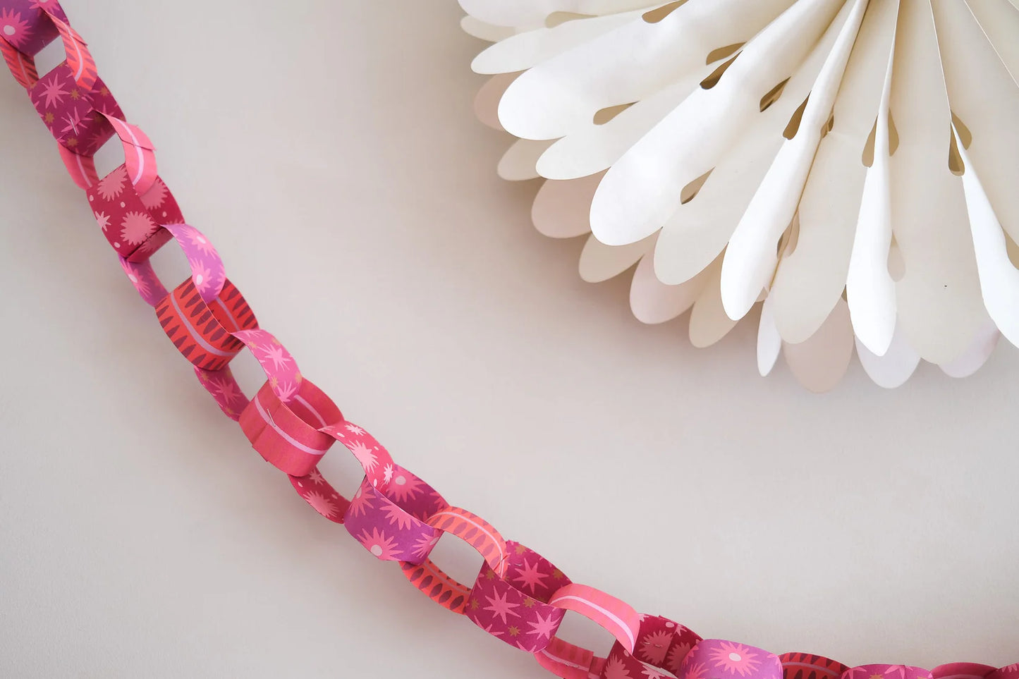East End Press Paper Chain: Pink