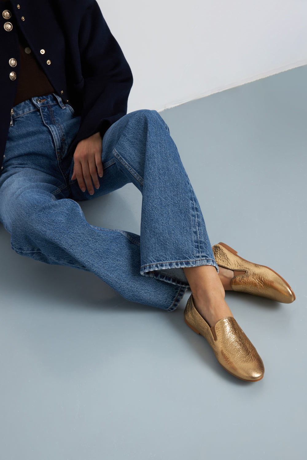 Augusta Cleo Pumps Gold