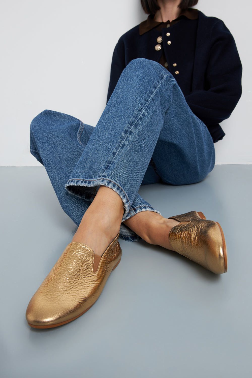 Augusta Cleo Pumps Gold