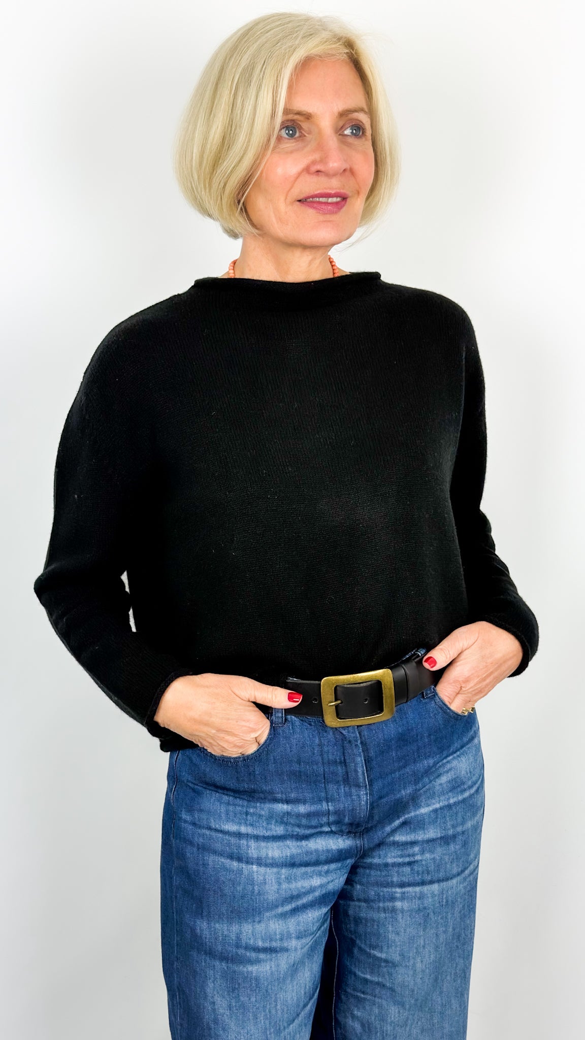 Cordelia James Pea Jumper Black