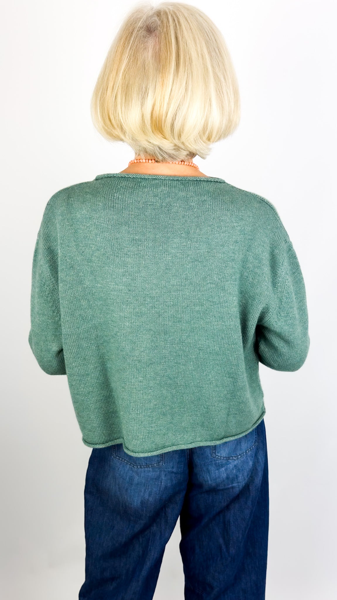 Cordelia James Pea Jumper Pine Marl