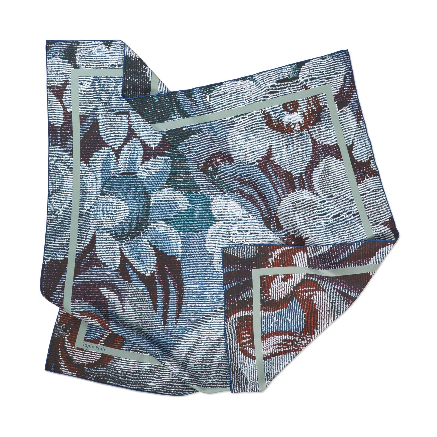 Tapis Noir Classical Blue Tapestry Scarf