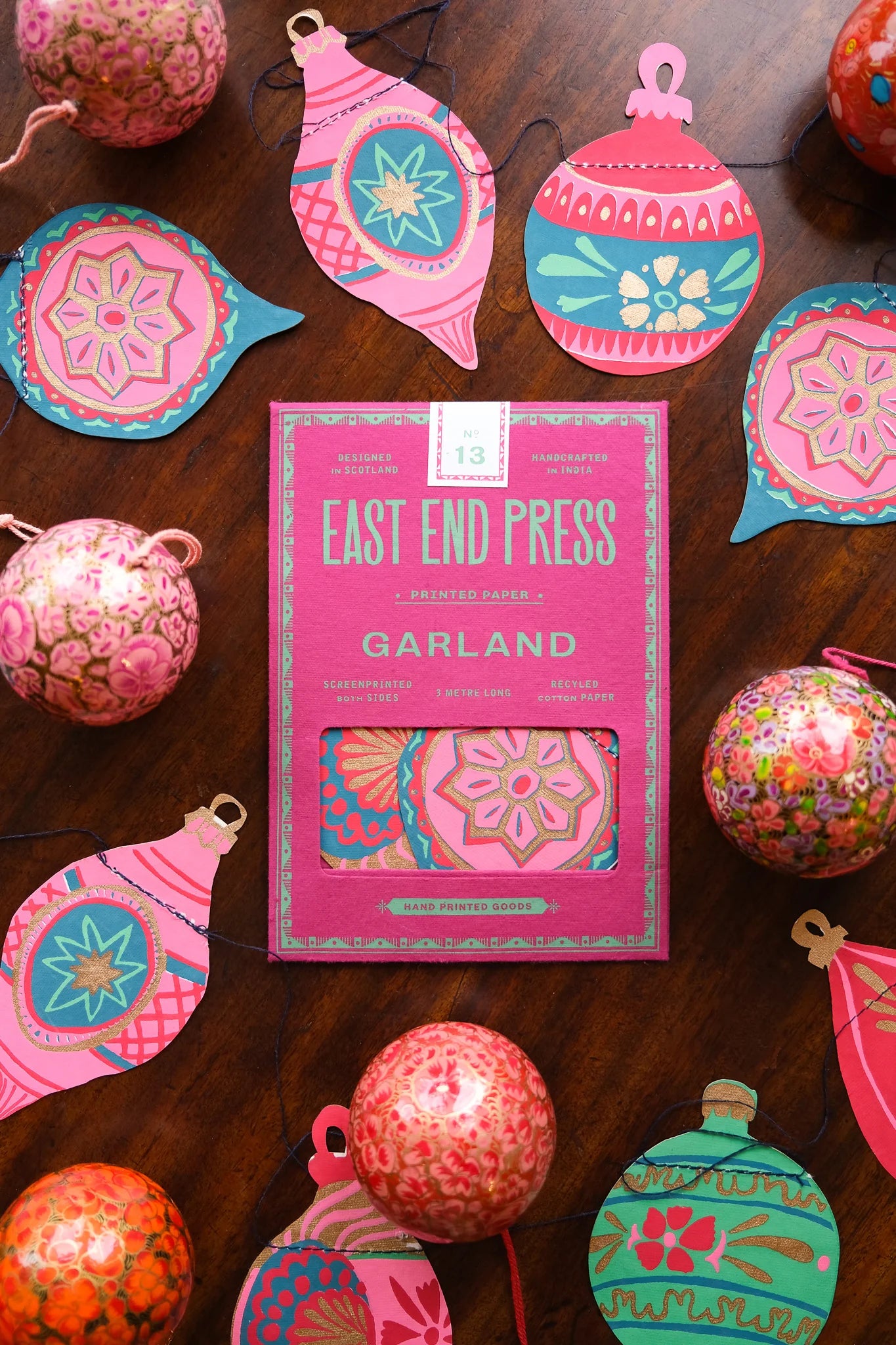 East End Press Garland: Baubles