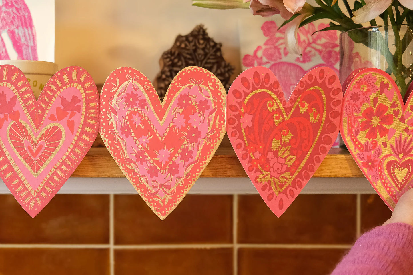EEP Concertina Garland: Hearts