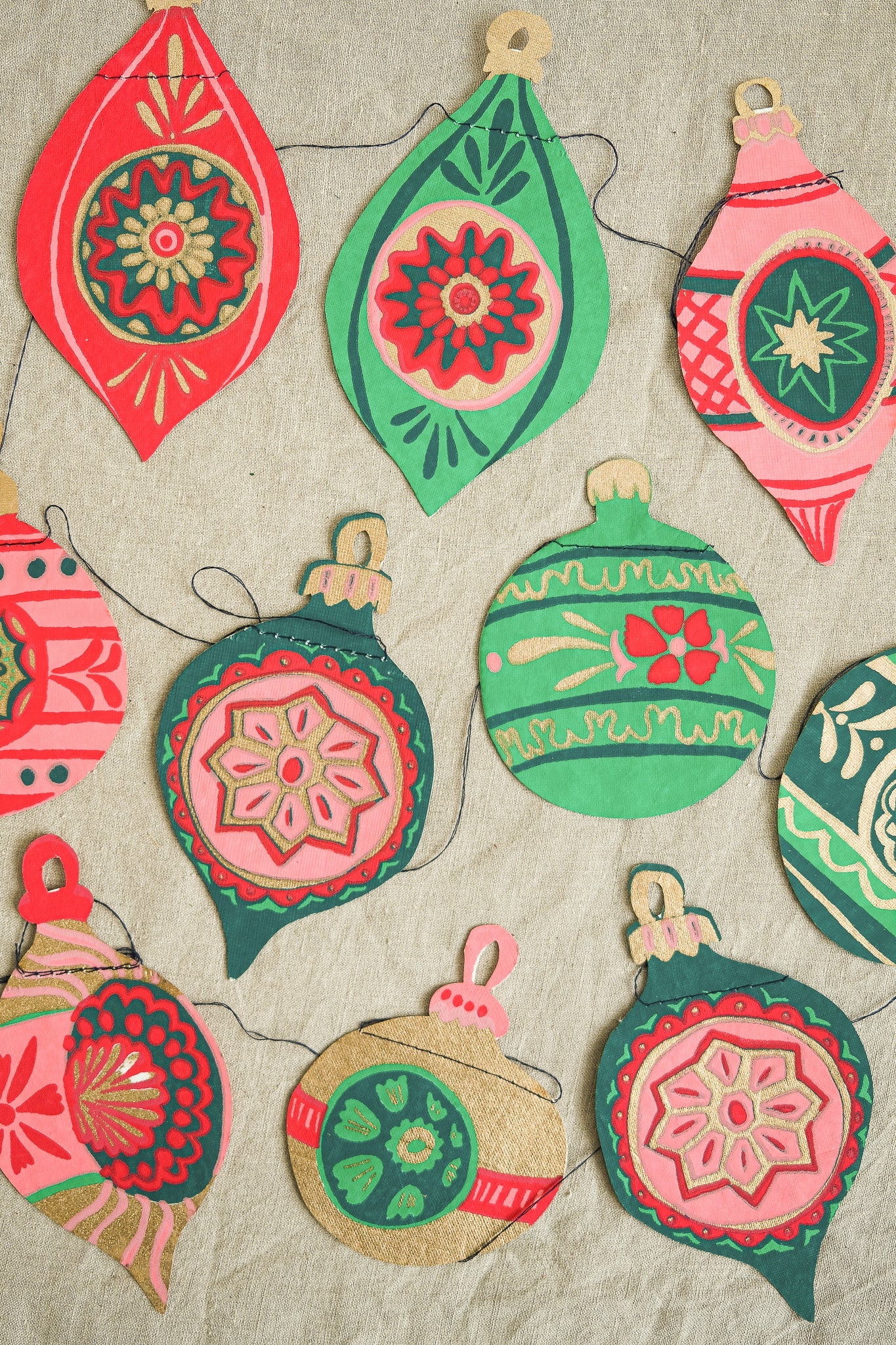 East End Press Garland: Baubles