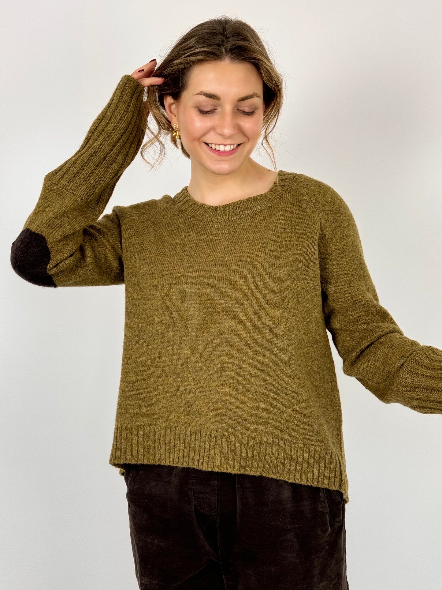 EBEW Cale Waistcoat Cardigan Rust