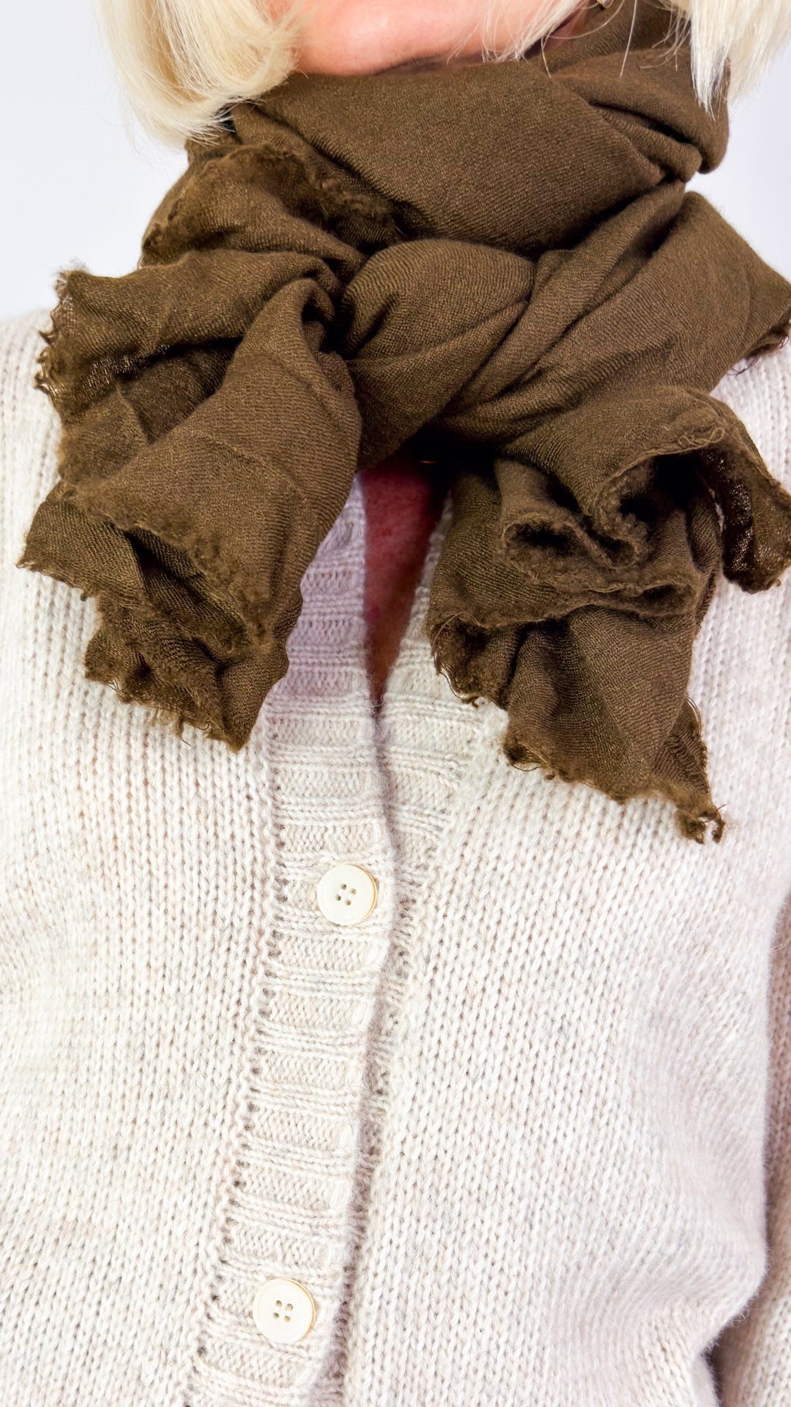Hannoh Wessel Sophie Scarf Brown