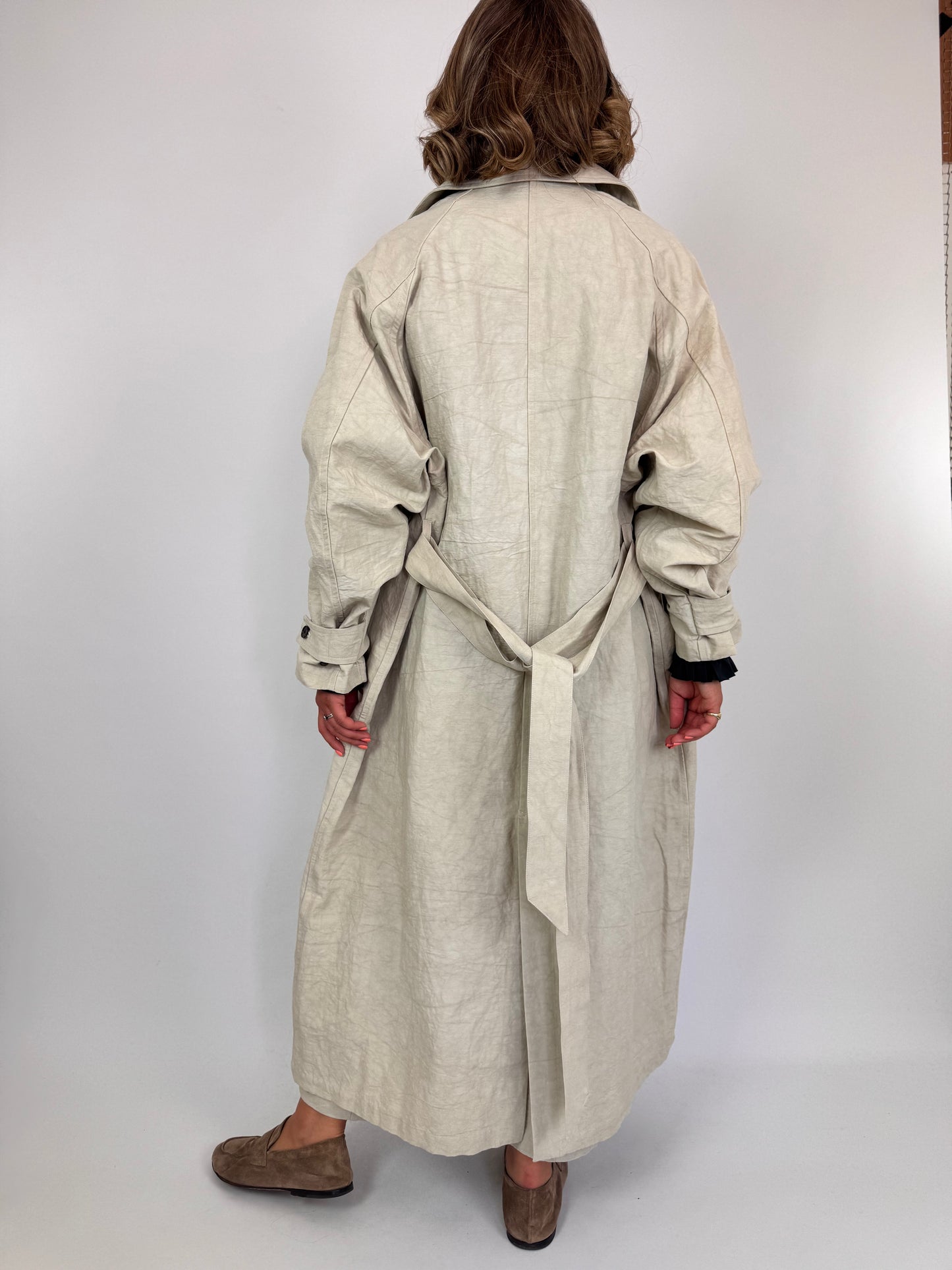 Kagure 107 Trench Coat Light Beige