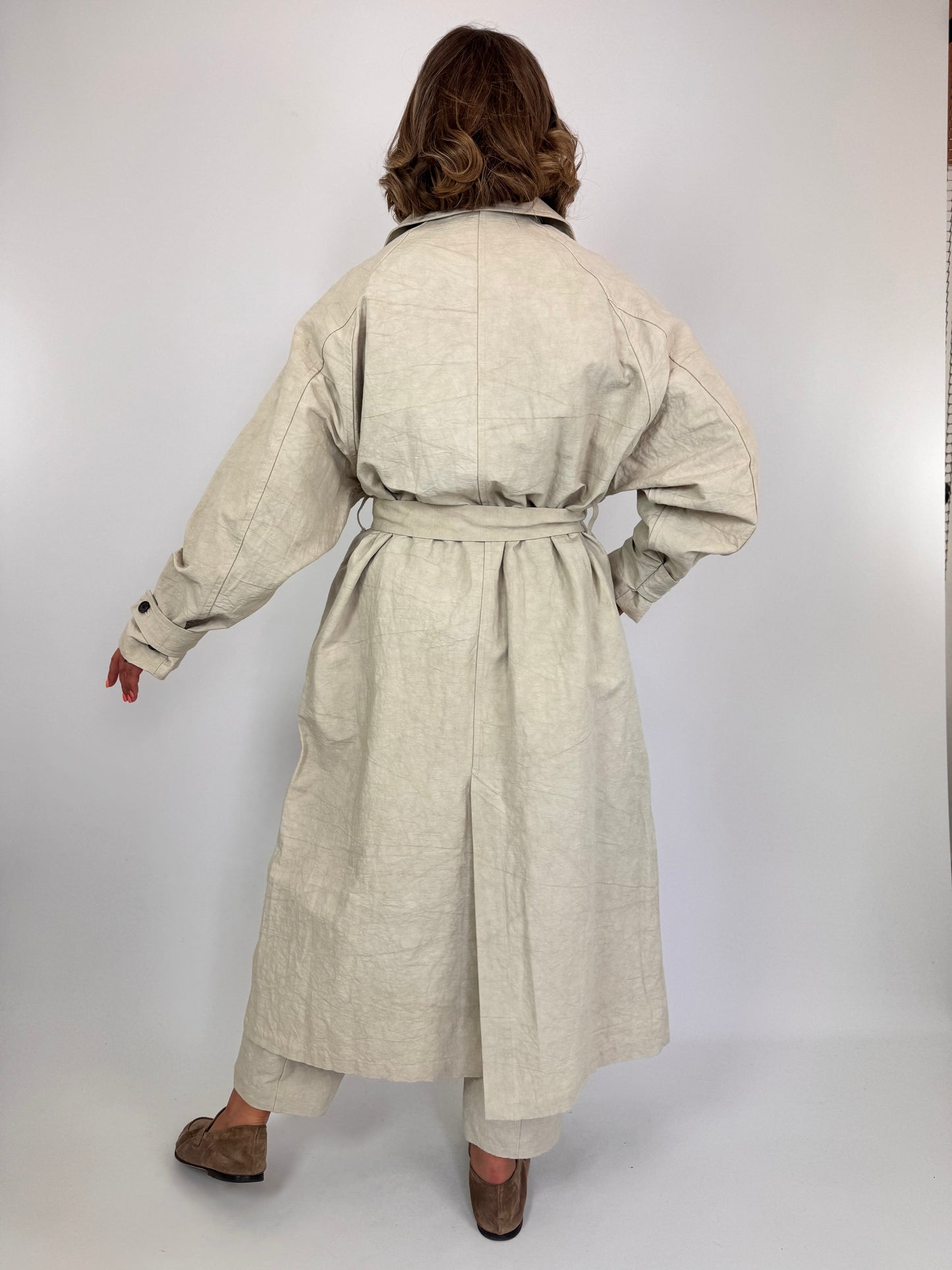 Kagure 107 Trench Coat Light Beige