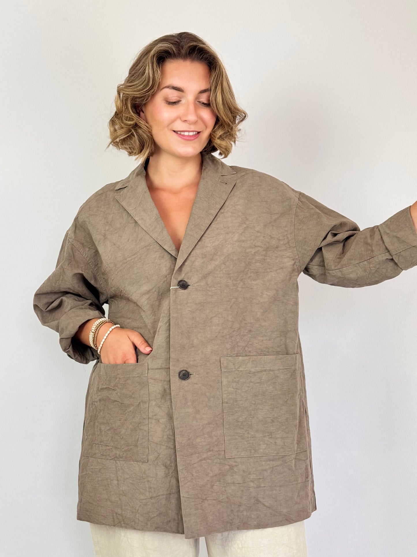 Kagure 108 Tailored Jacket Mocha