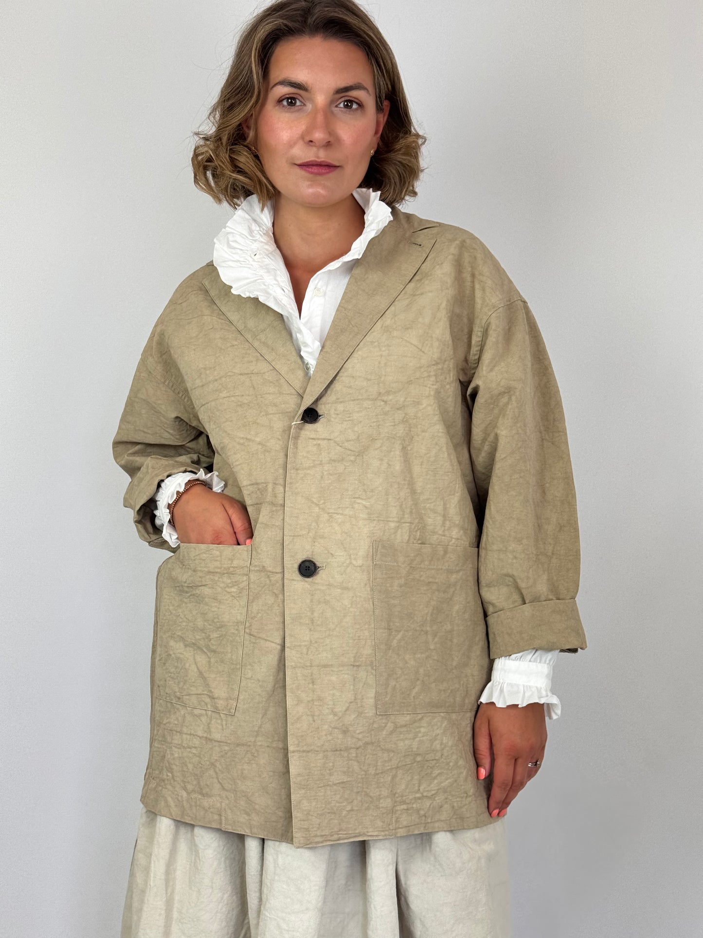 Kagure 108 Tailored Jacket Beige