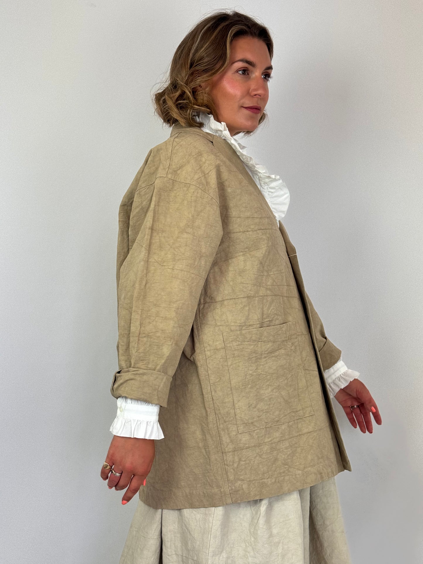 Kagure 108 Tailored Jacket Beige