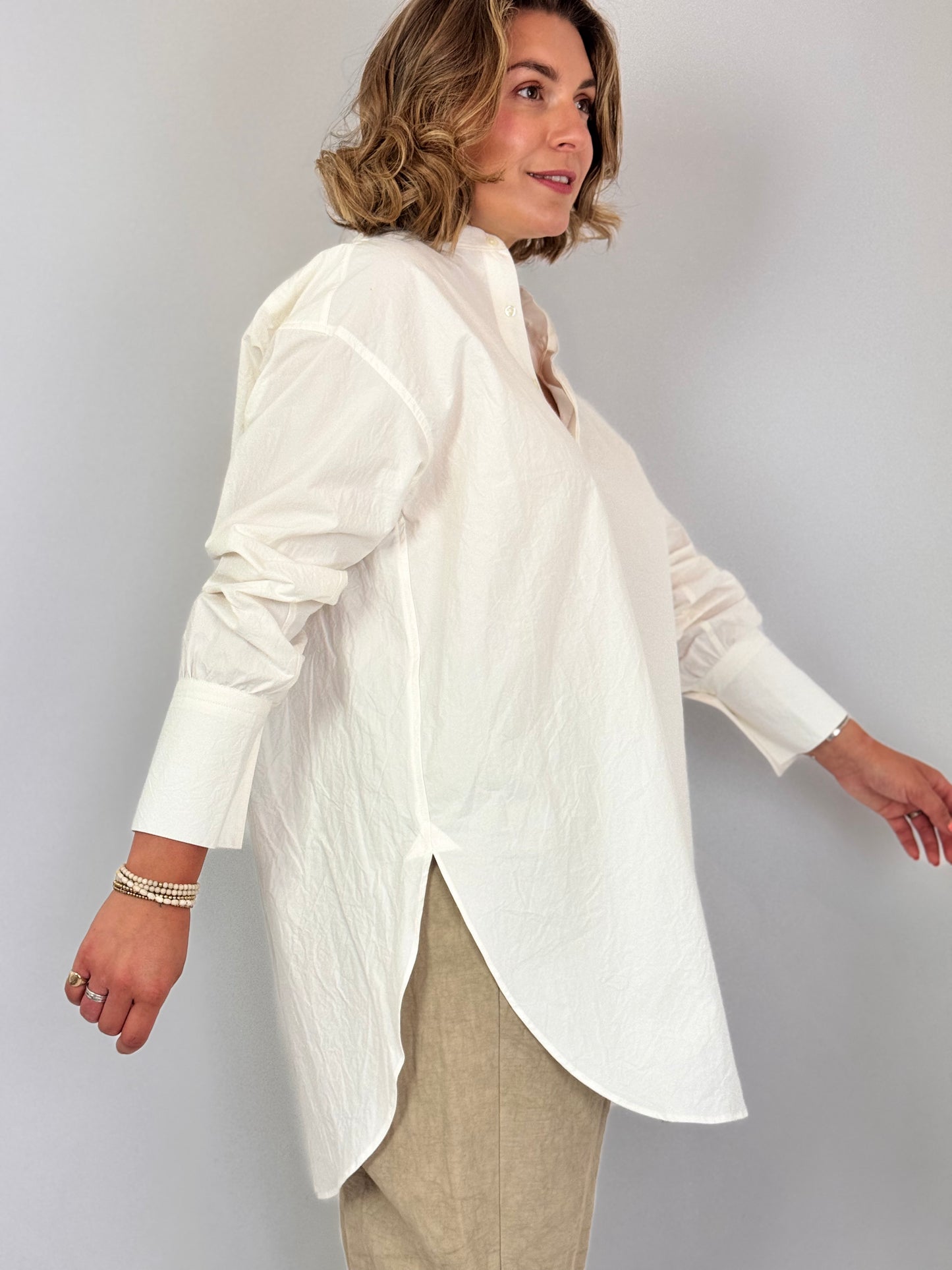 Kagure 104 Tunic Shirt Off-White