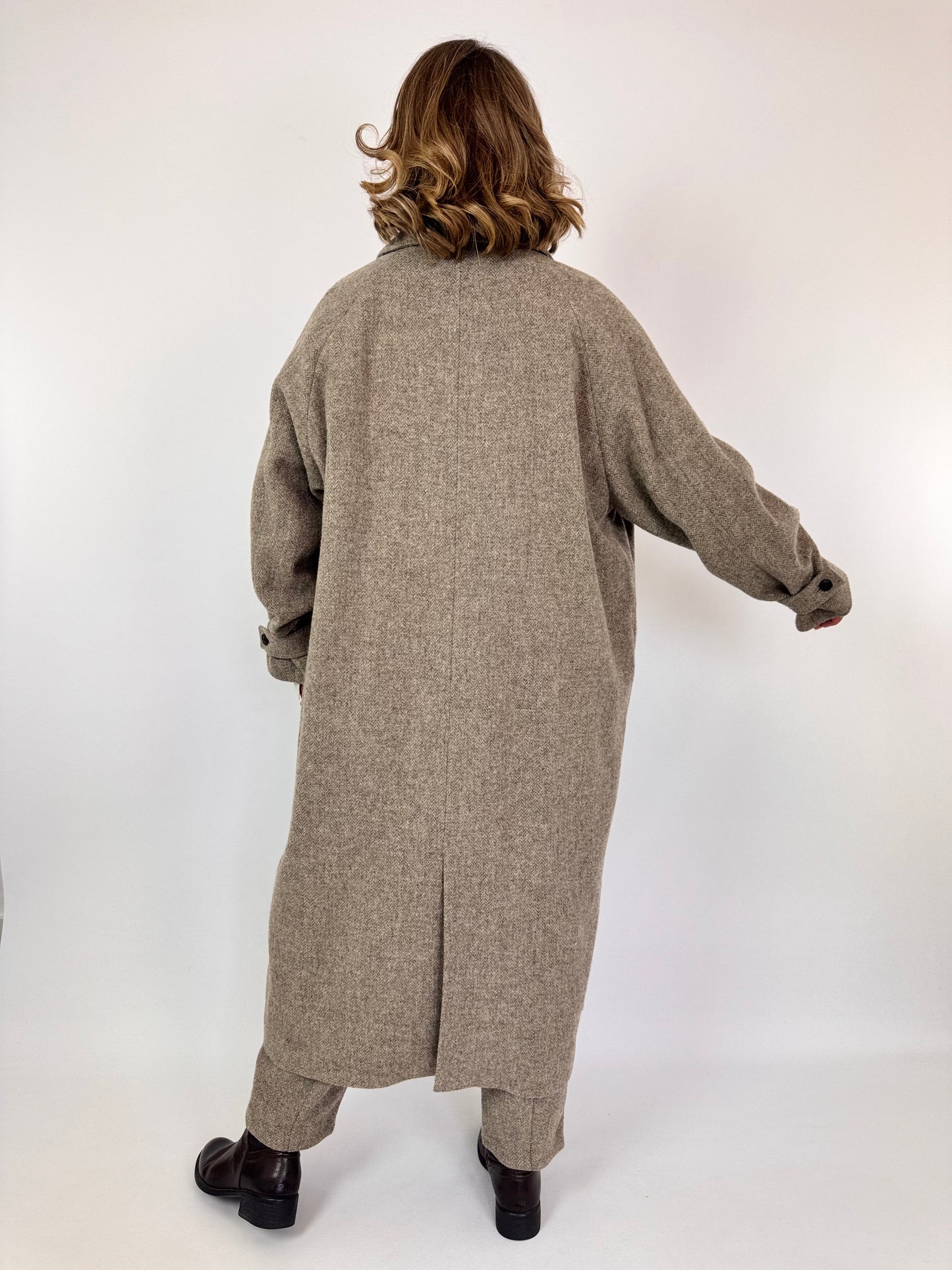 Kagure 126 Wool Bal Coat Beige