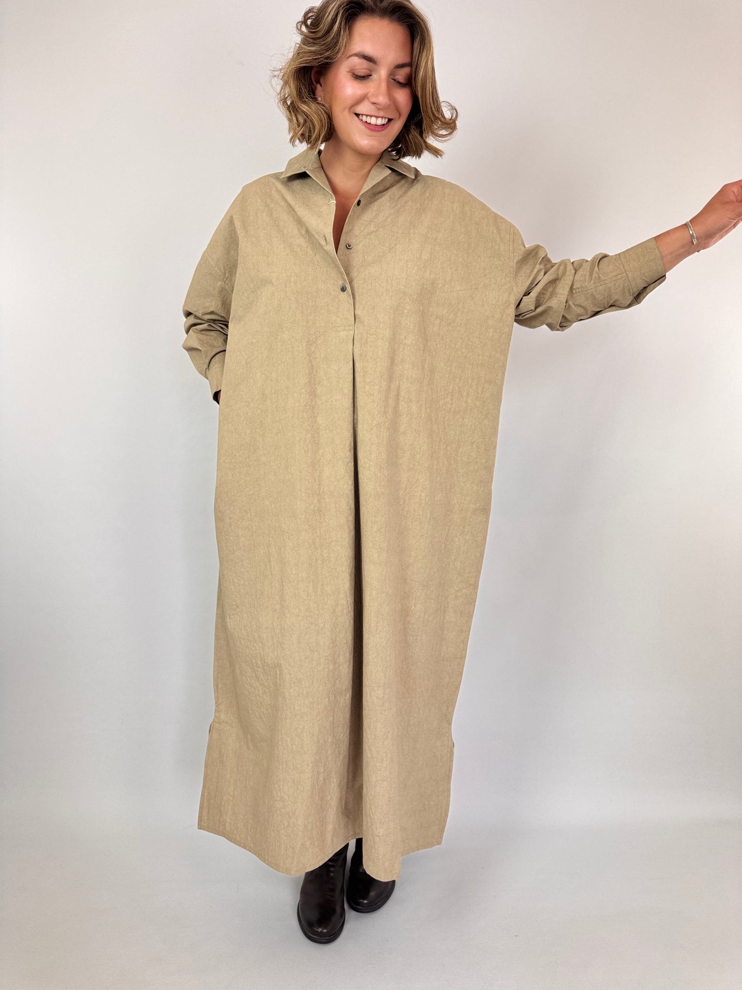 Kagure 105 Dress Beige