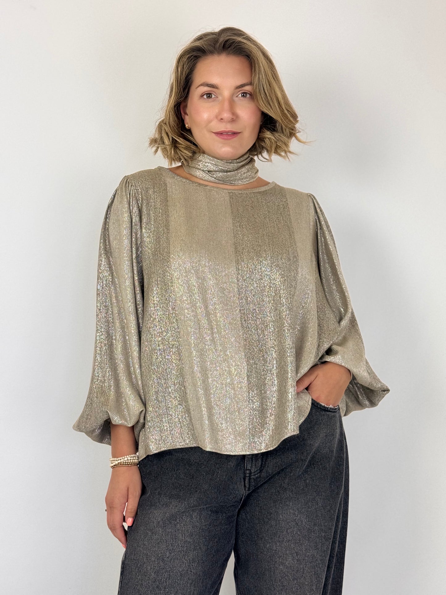 Diega Tylea Blouse Gold/Taupe