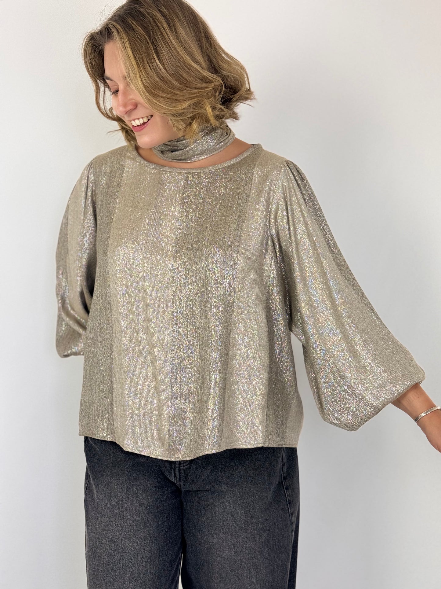 Diega Tylea Blouse Gold/Taupe