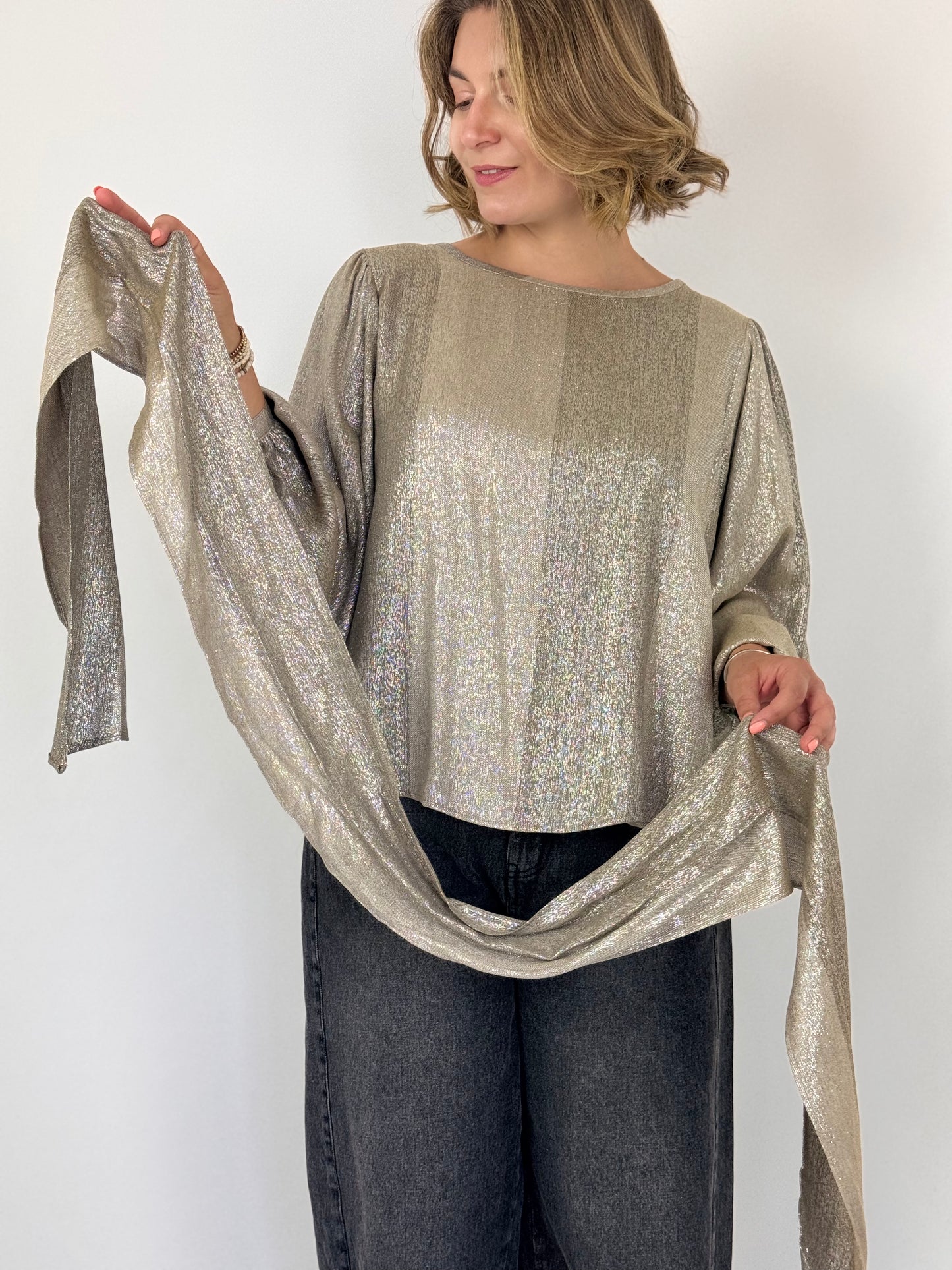 Diega Tylea Blouse Gold/Taupe