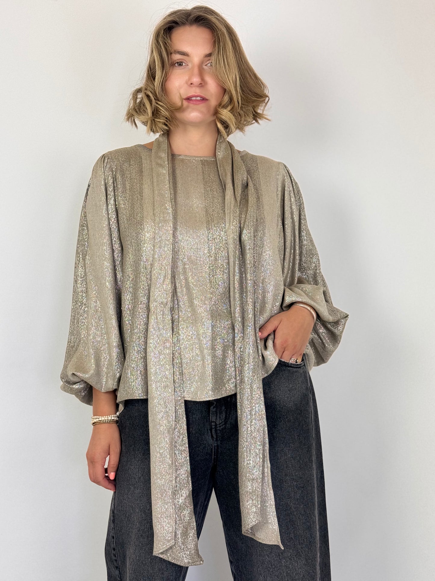 Diega Tylea Blouse Gold/Taupe