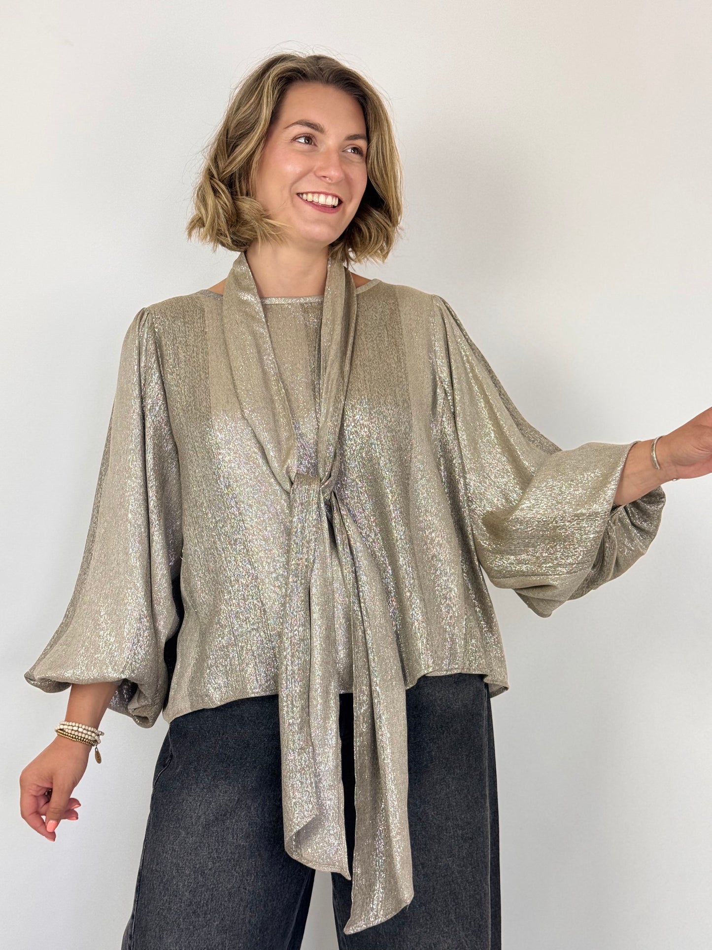 Diega Tylea Blouse Gold/Taupe