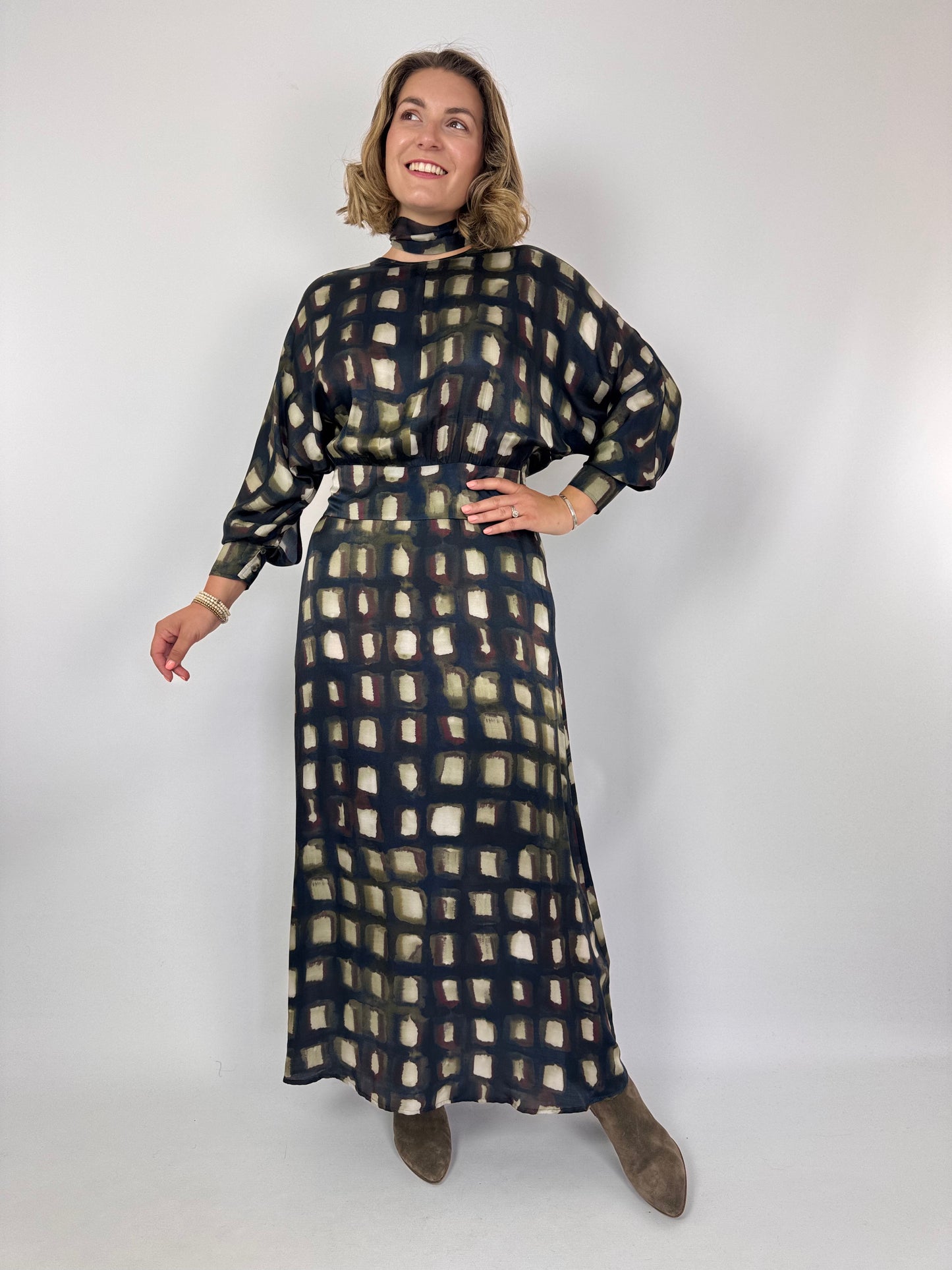 Diega Remina 30 Dress Choco/Ecru