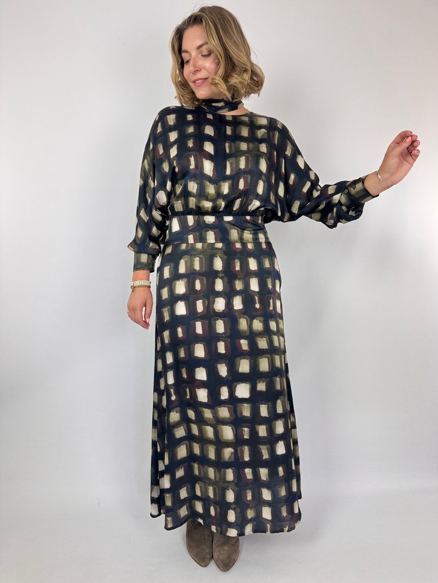 Diega Remina 30 Dress Choco/Ecru