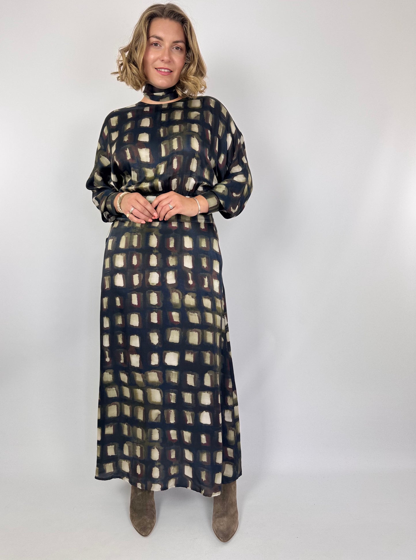 Diega Remina 30 Dress Choco/Ecru