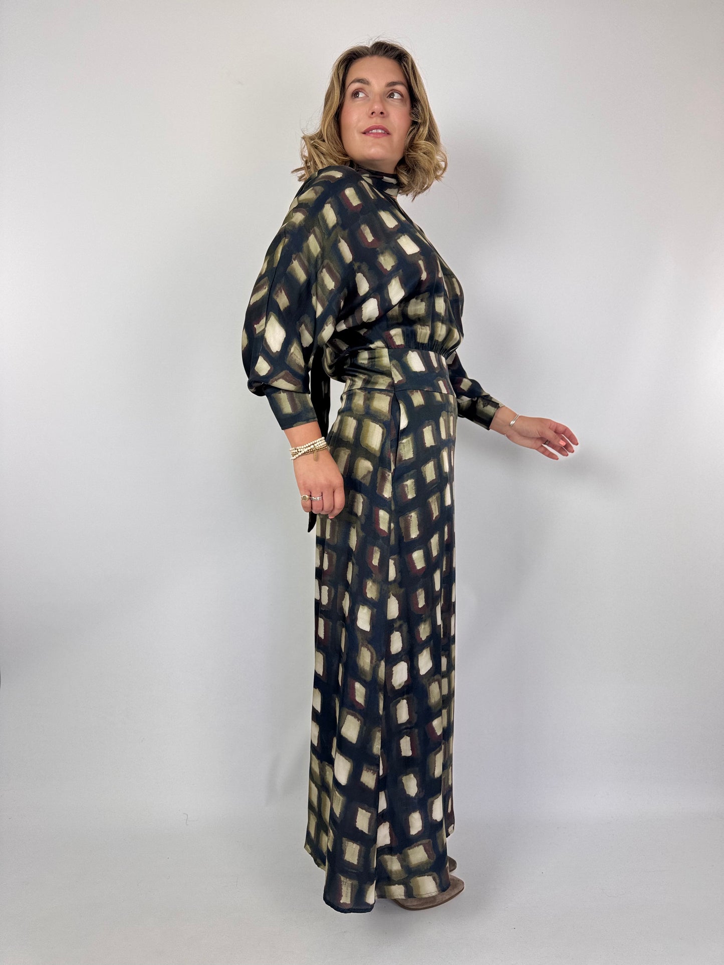 Diega Remina 30 Dress Choco/Ecru