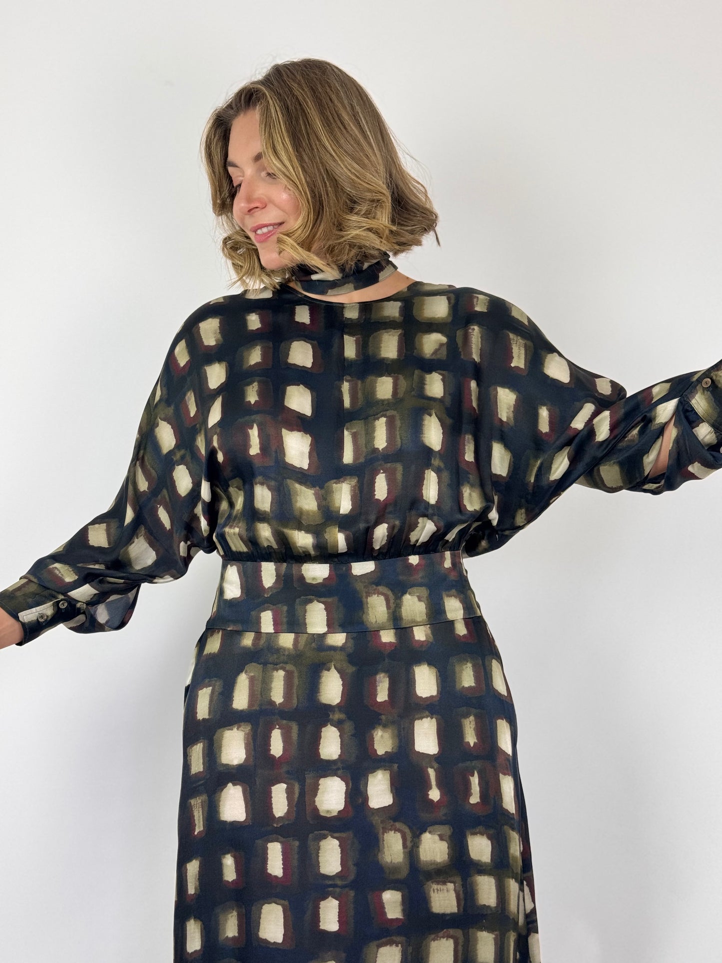 Diega Remina 30 Dress Choco/Ecru