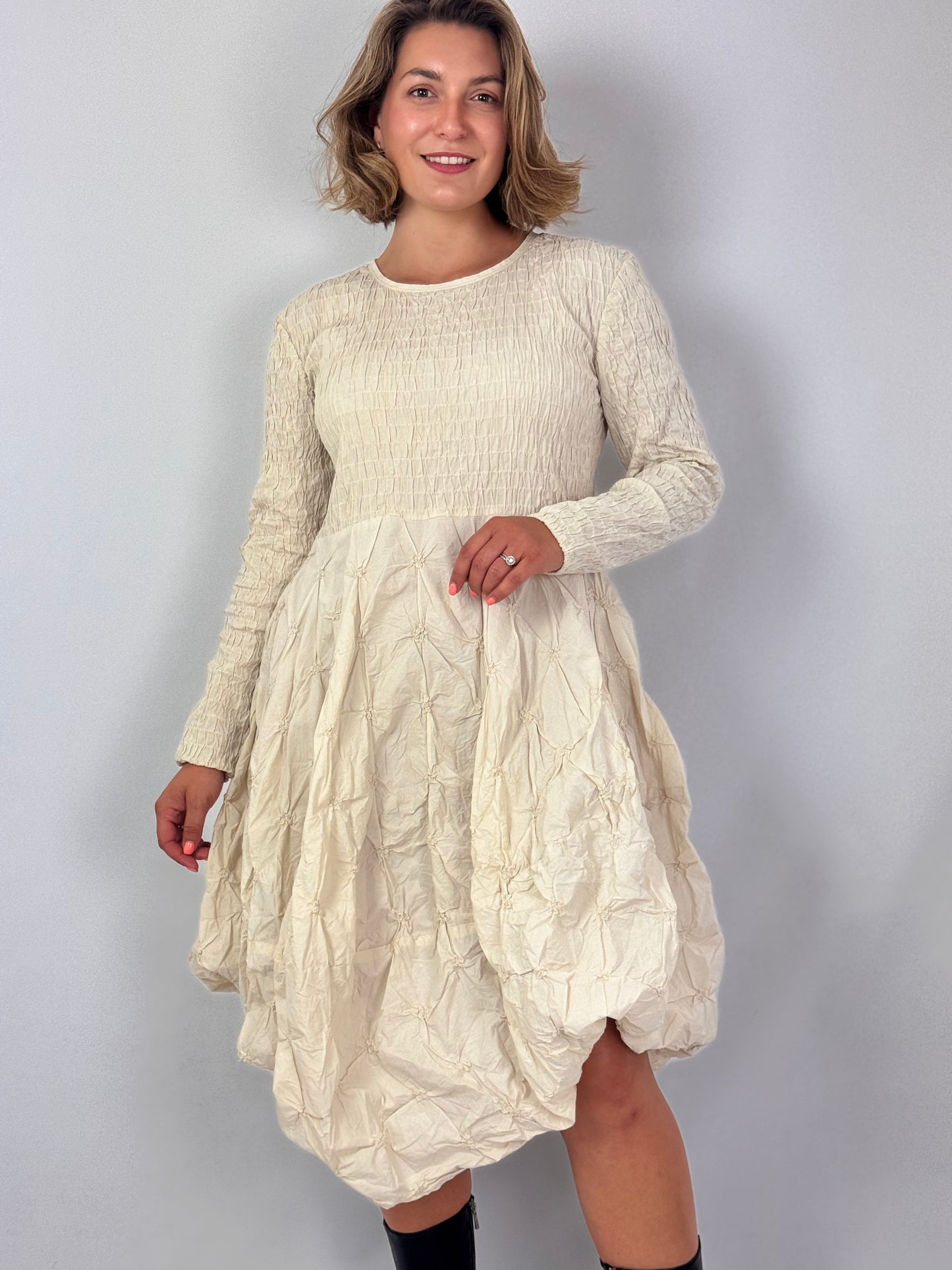 Ewa i Walla Claire Dress Bone