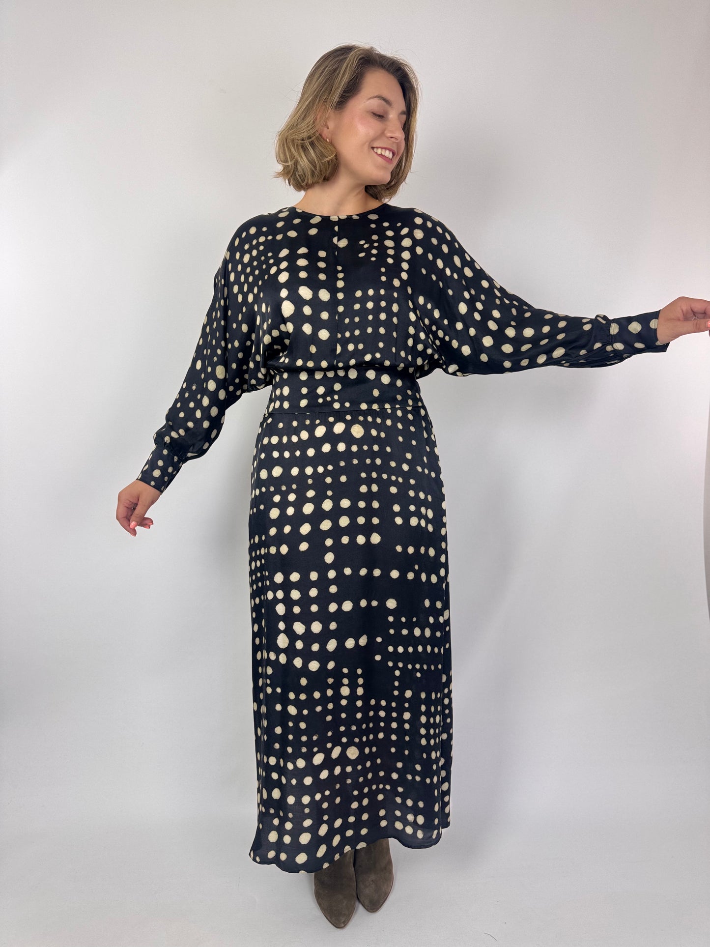 Diega Remina 27 Dress Choco/Ecru