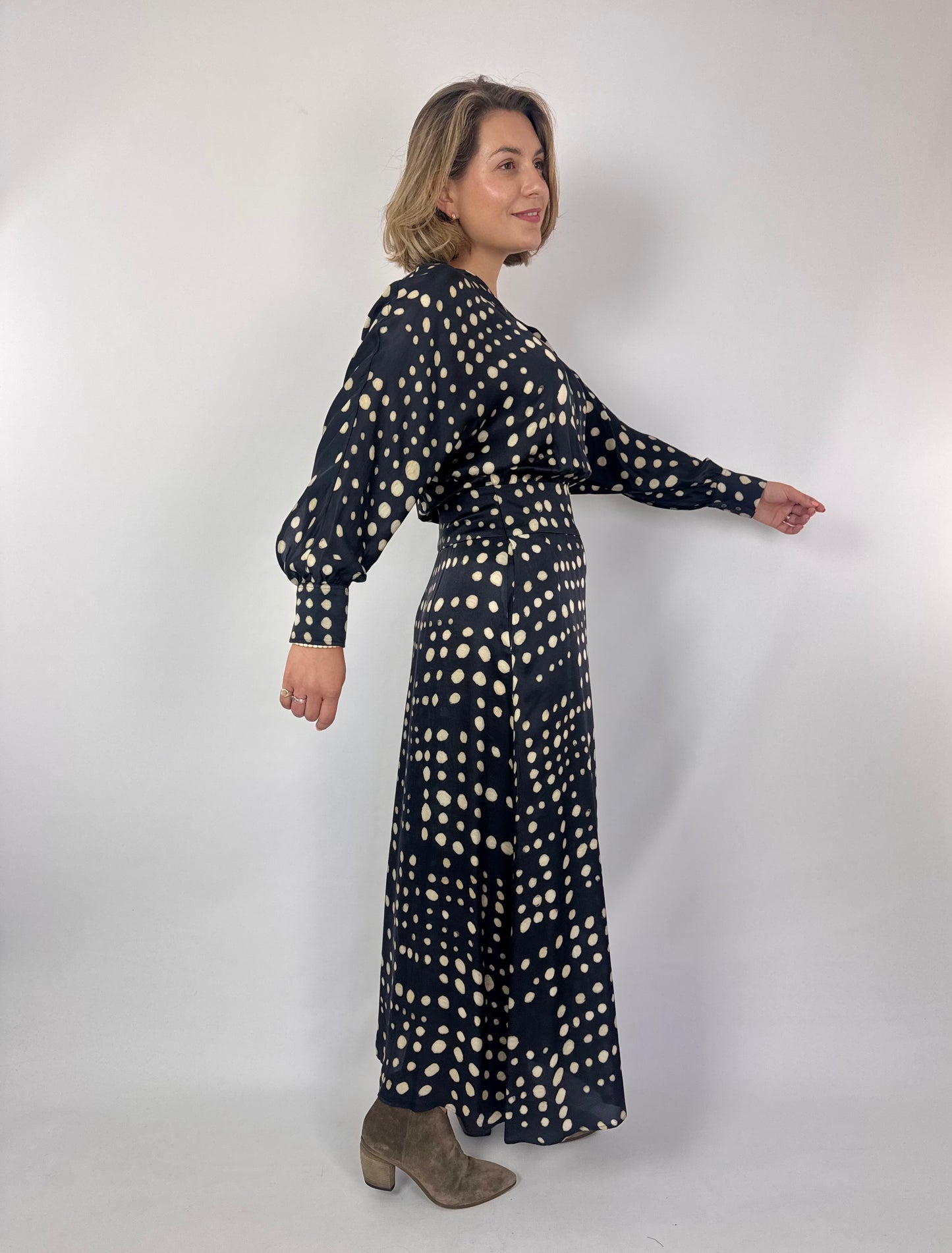 Diega Remina 27 Dress Choco/Ecru