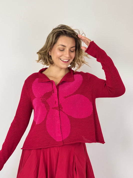 Rundholz Black Label 7106 Cardigan Rose Lotusflock