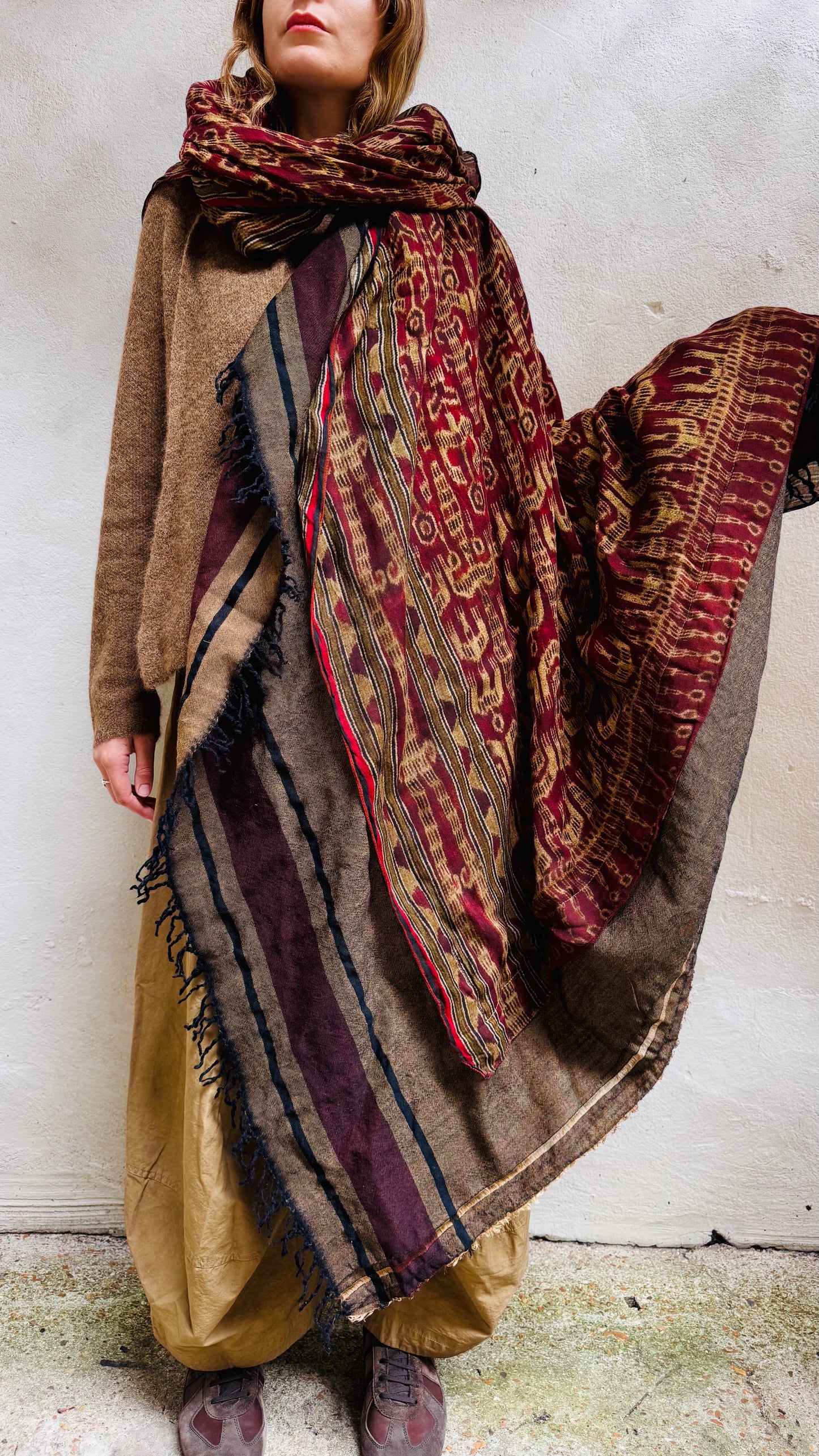 Rundholz DIP 7703 Scarf Clay Cloud Stripe