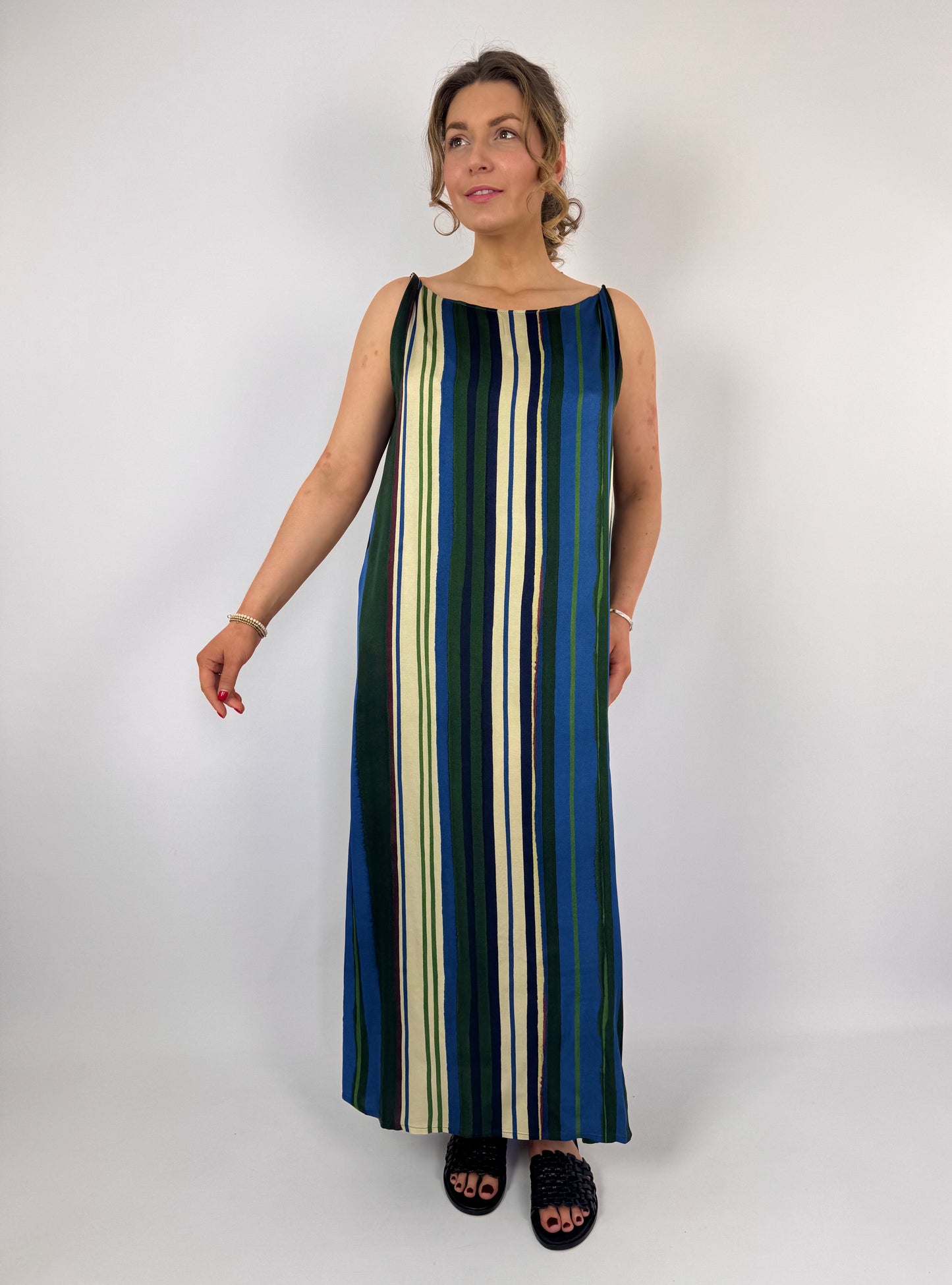Diega Rifta Dress Green/Blue