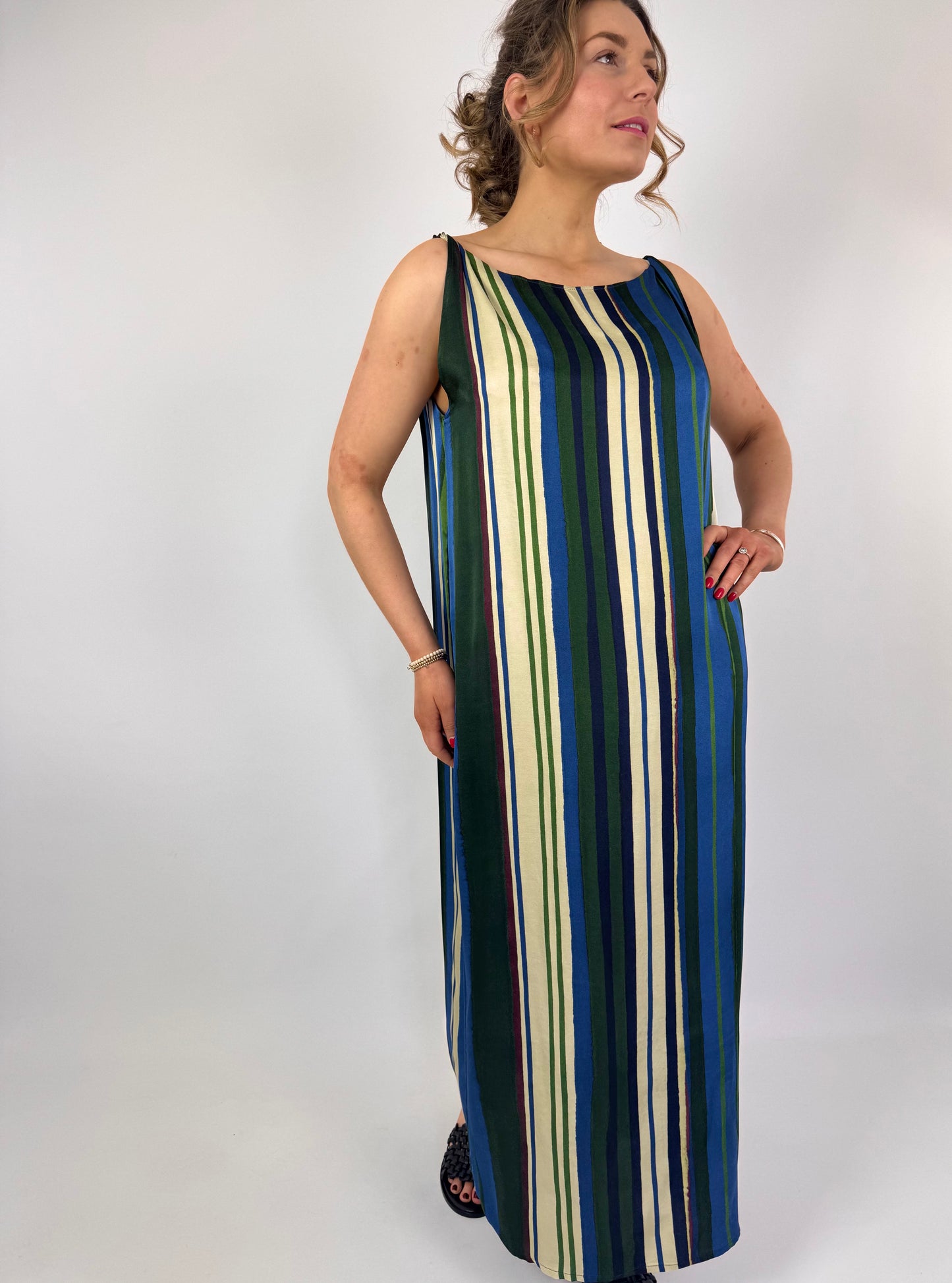 Diega Rifta Dress Green/Blue
