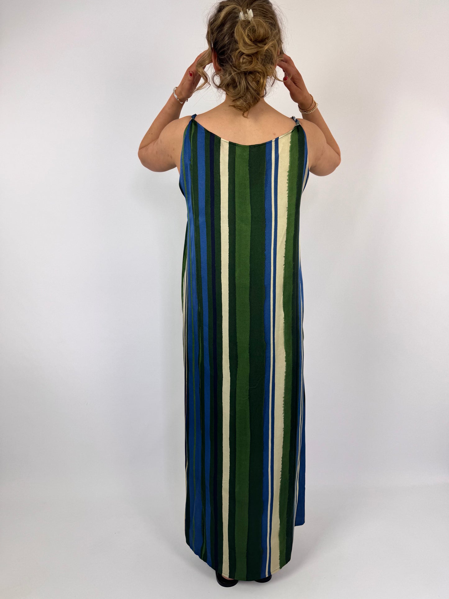 Diega Rifta Dress Green/Blue