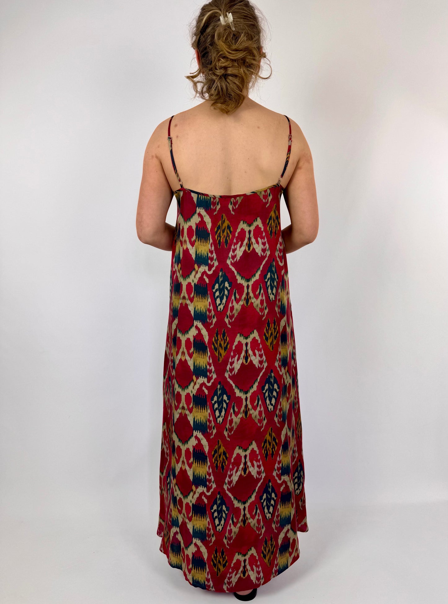 Diega Rofia Dress Red/Navy