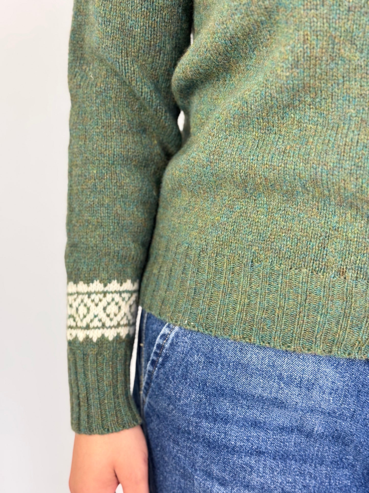 Cordelia James Hannah Cardigan Nettle/Vanilla