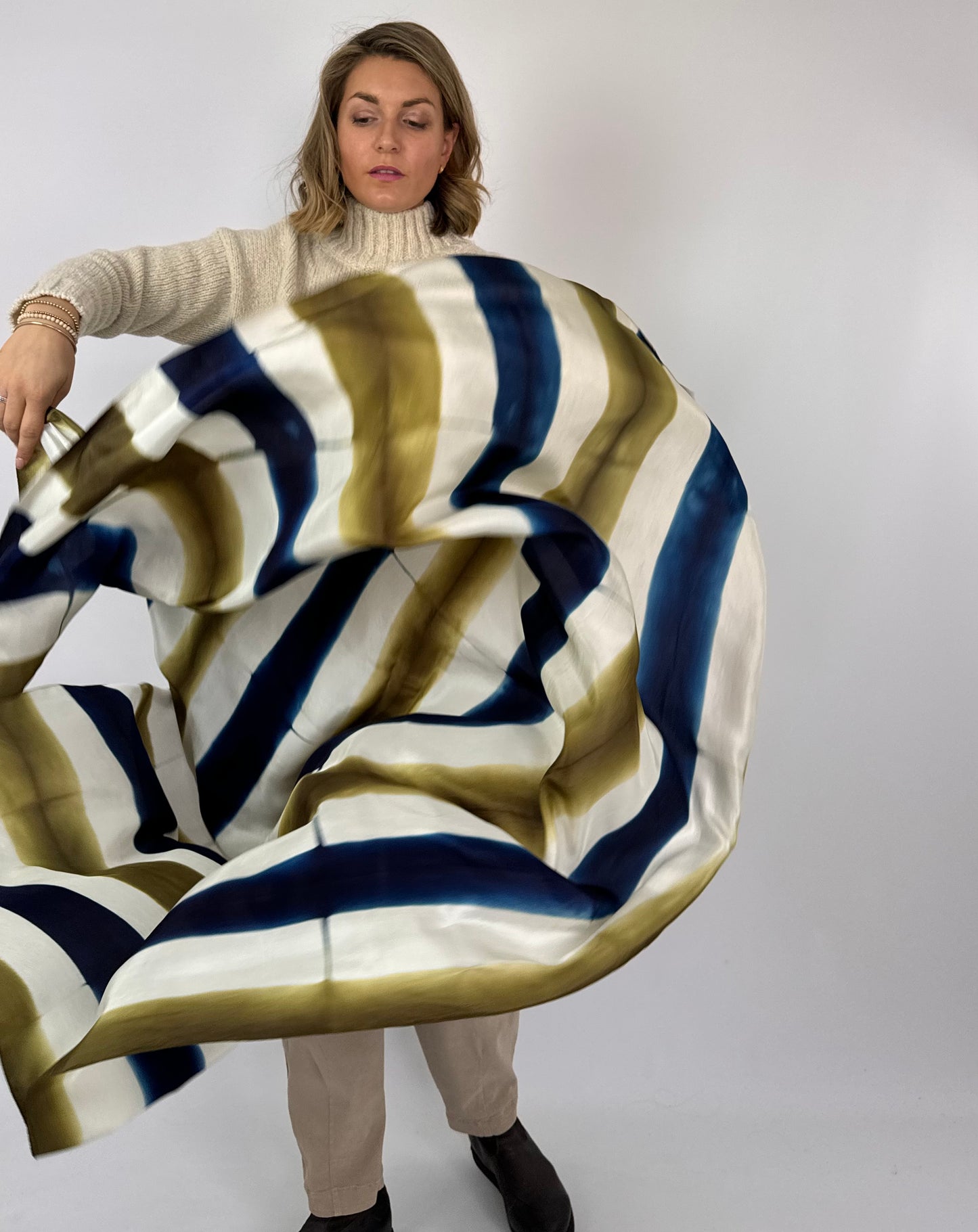 Denovembre Miracle Scarf Blue/Khaki