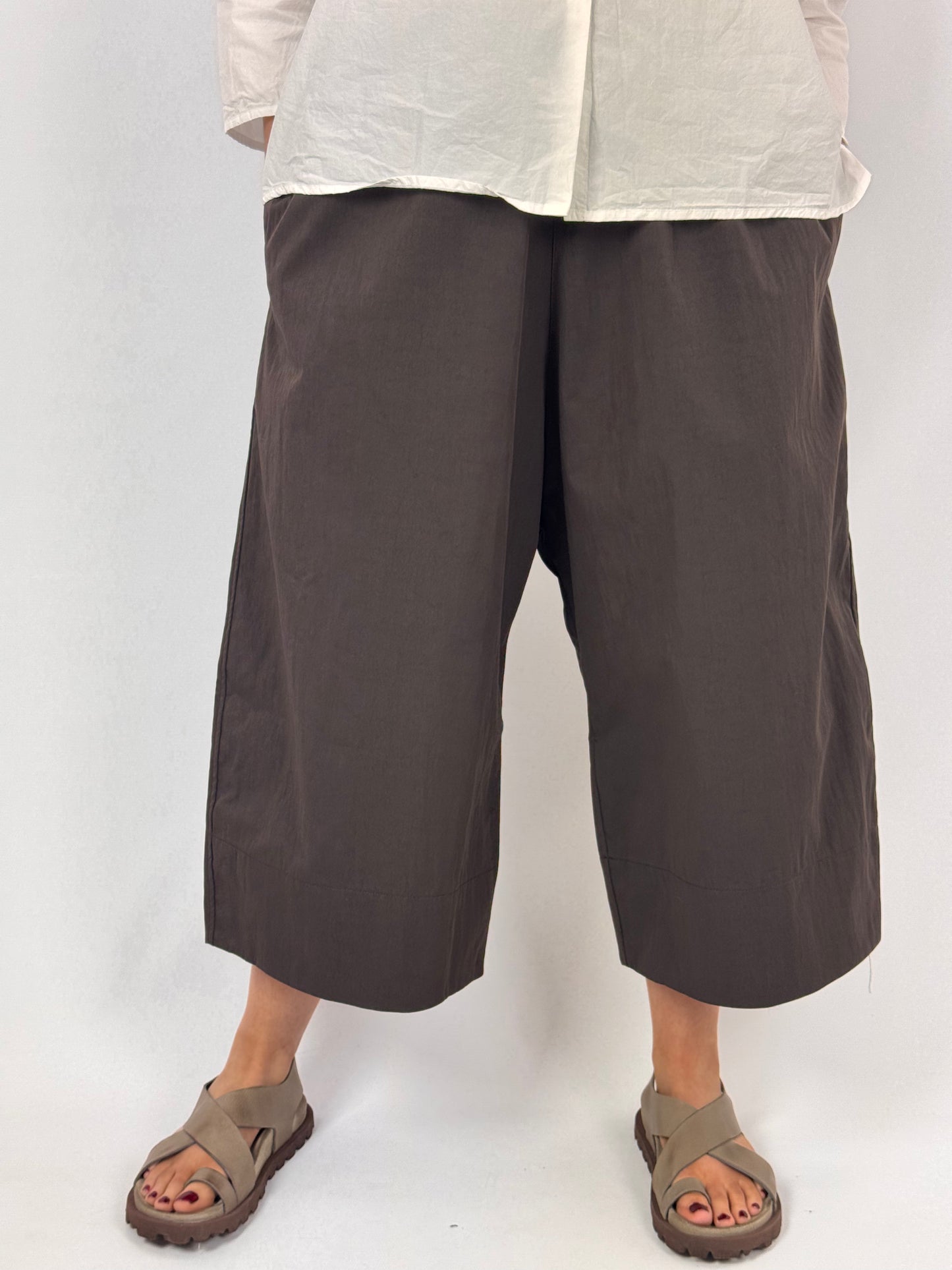 Album Di Famiglia 255 WG Wide Trousers Brown