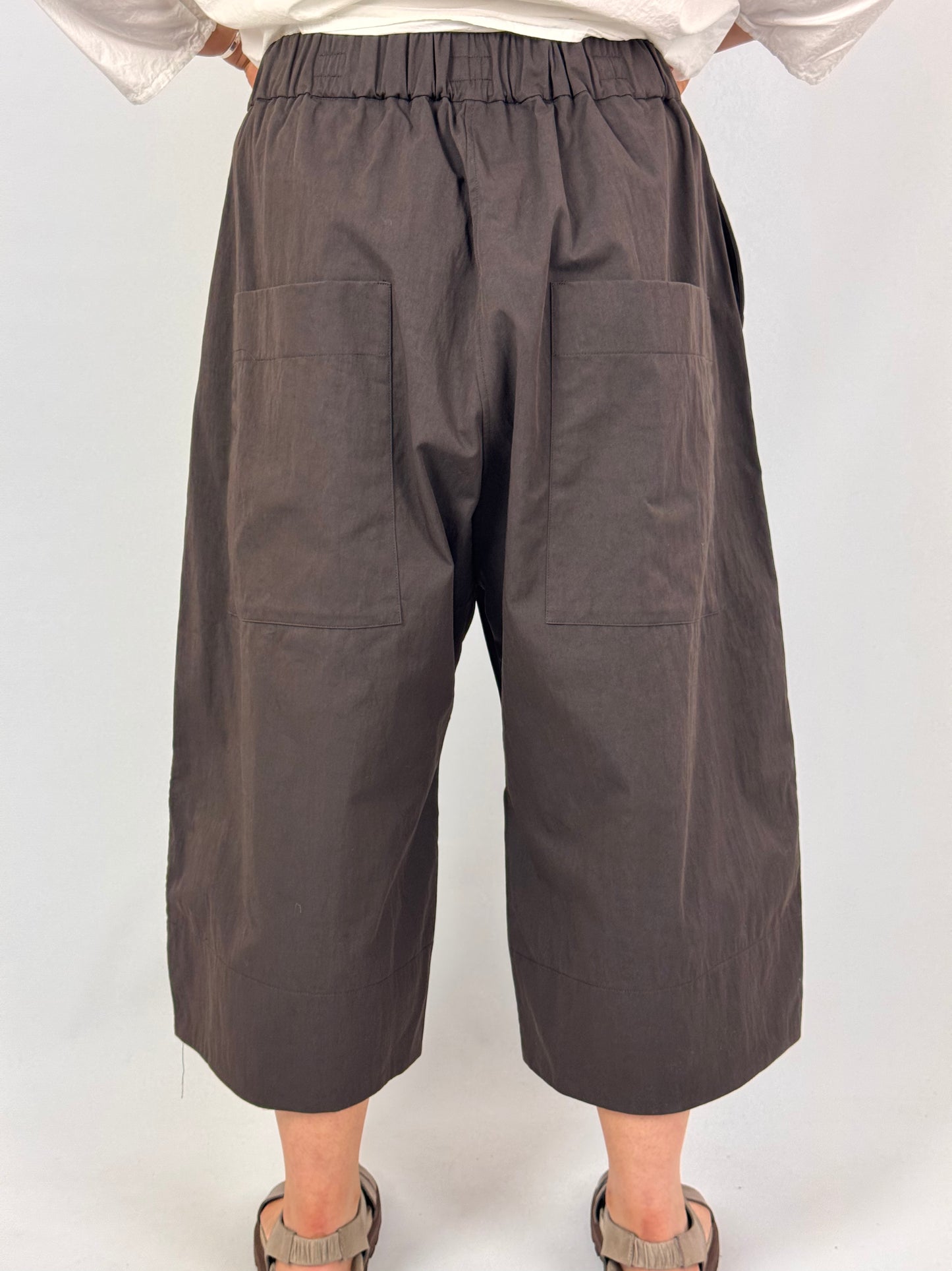 Album Di Famiglia 255 WG Wide Trousers Brown